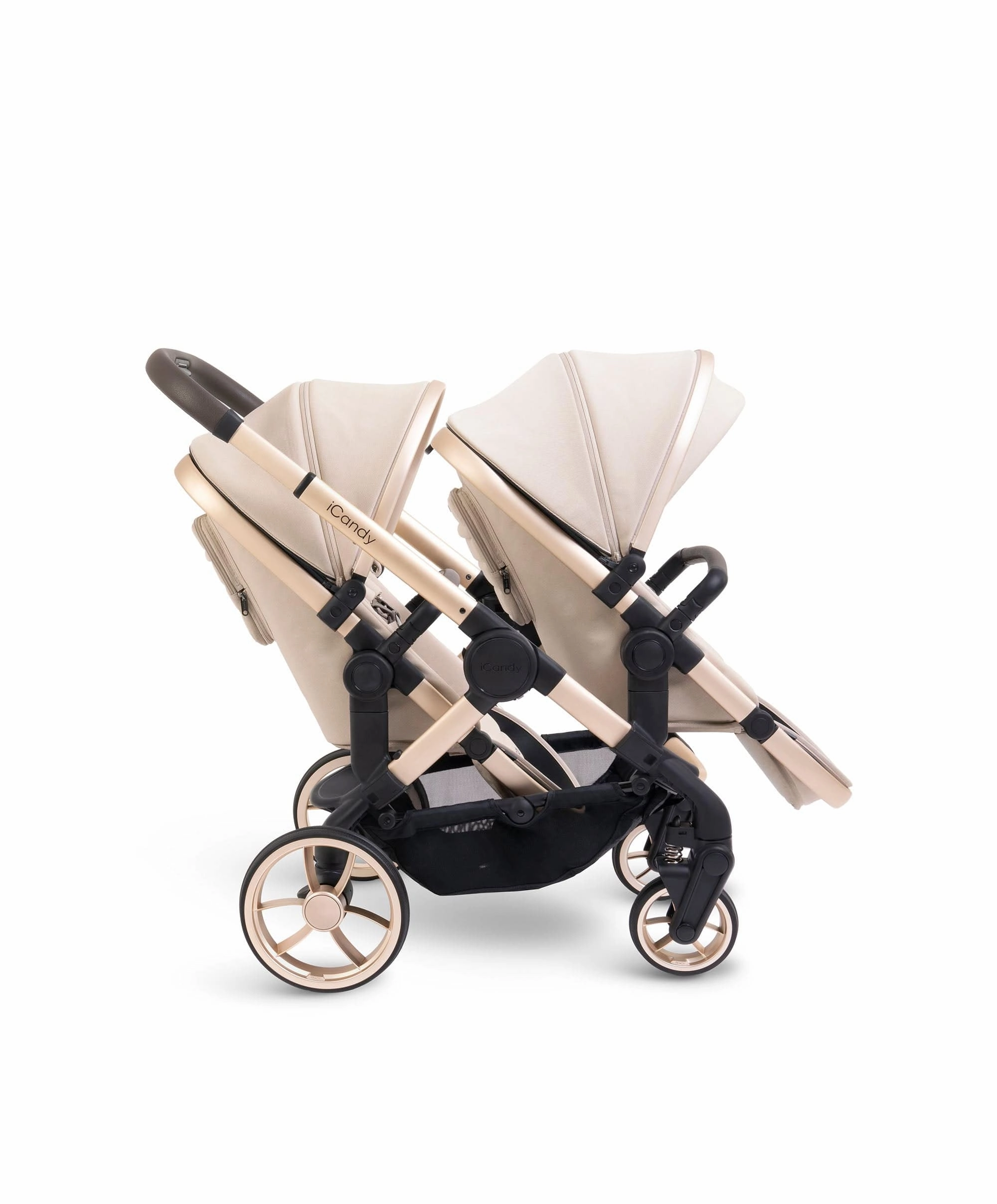 iCandy Peach 7 Twin Pushchair Bundle - Biscotti