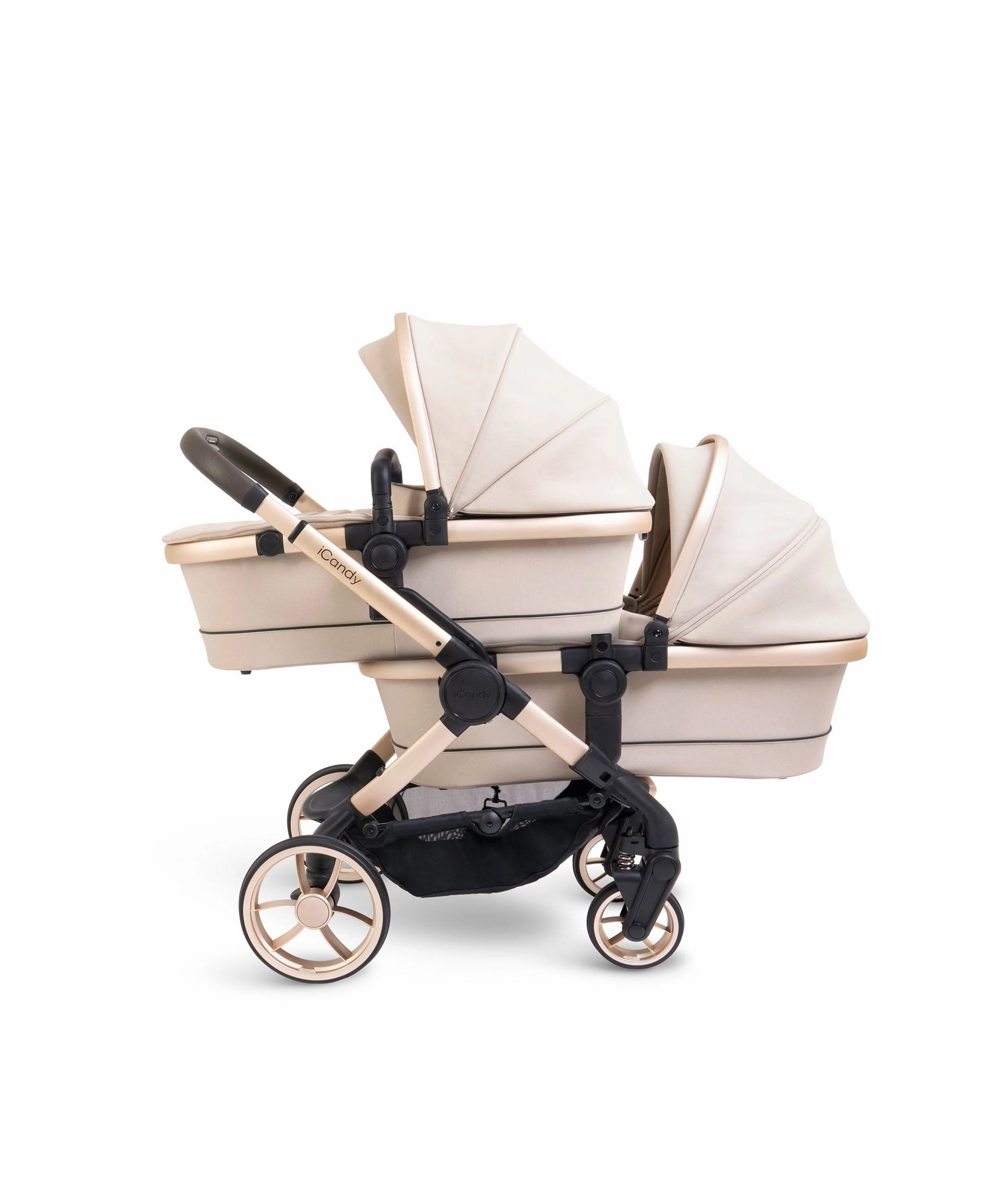 iCandy Peach 7 Twin Pushchair Bundle - Biscotti
