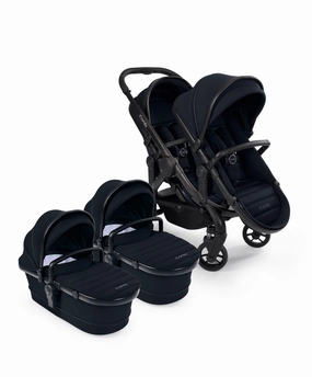 iCandy Peach 7 Twin Pushchair Bundle - Black