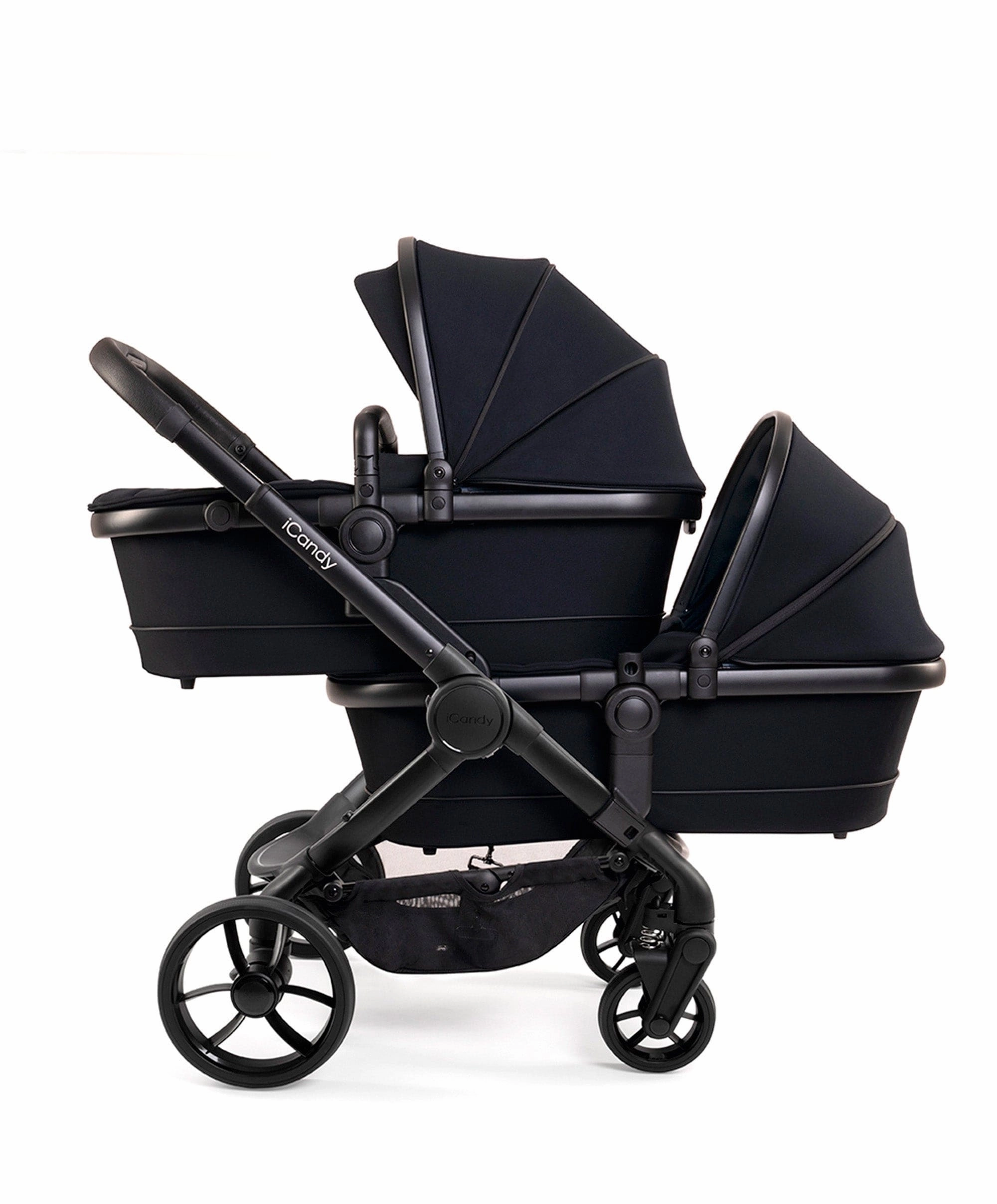 iCandy Peach 7 Twin Pushchair Bundle - Black