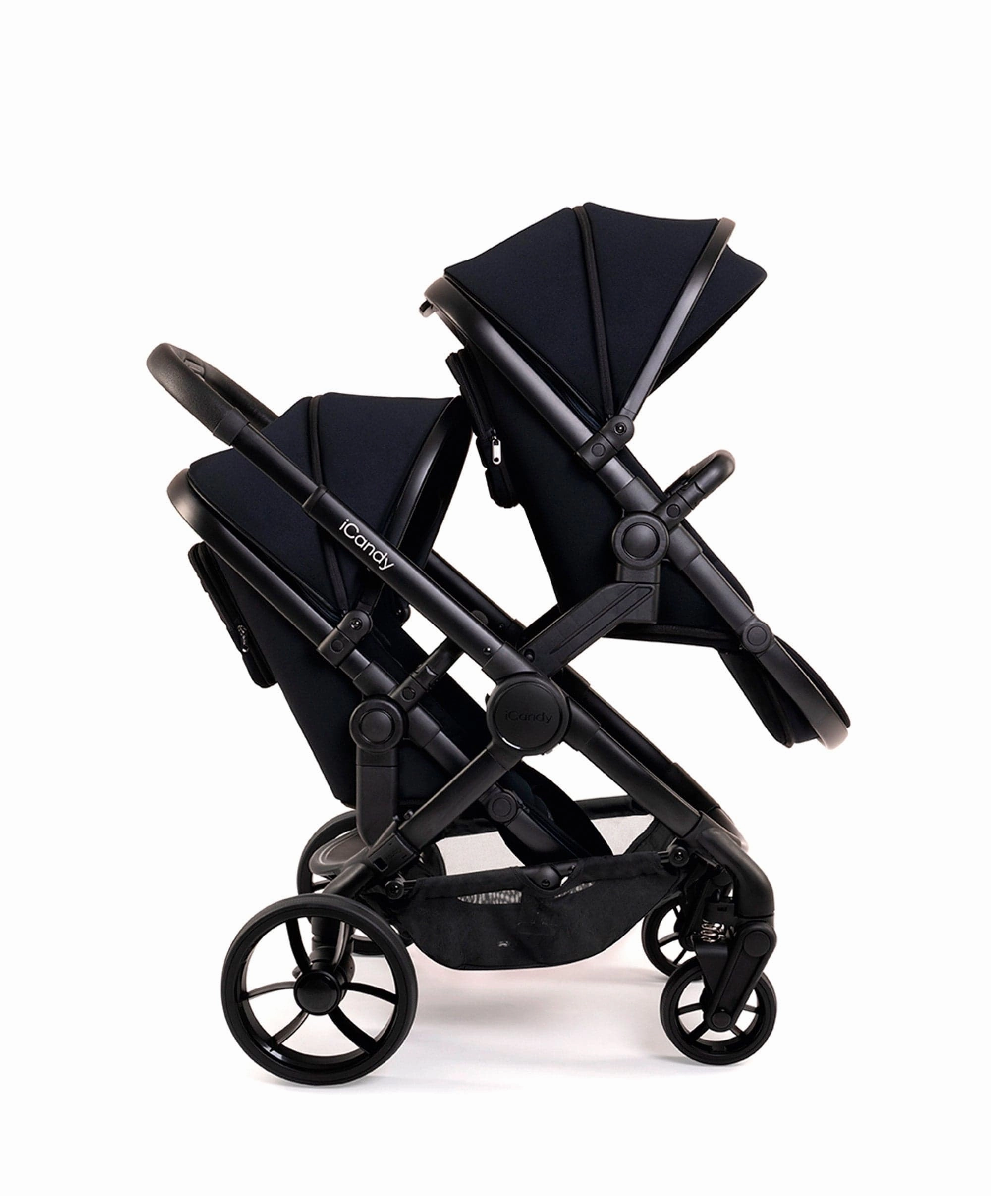 iCandy Peach 7 Twin Pushchair Bundle - Black