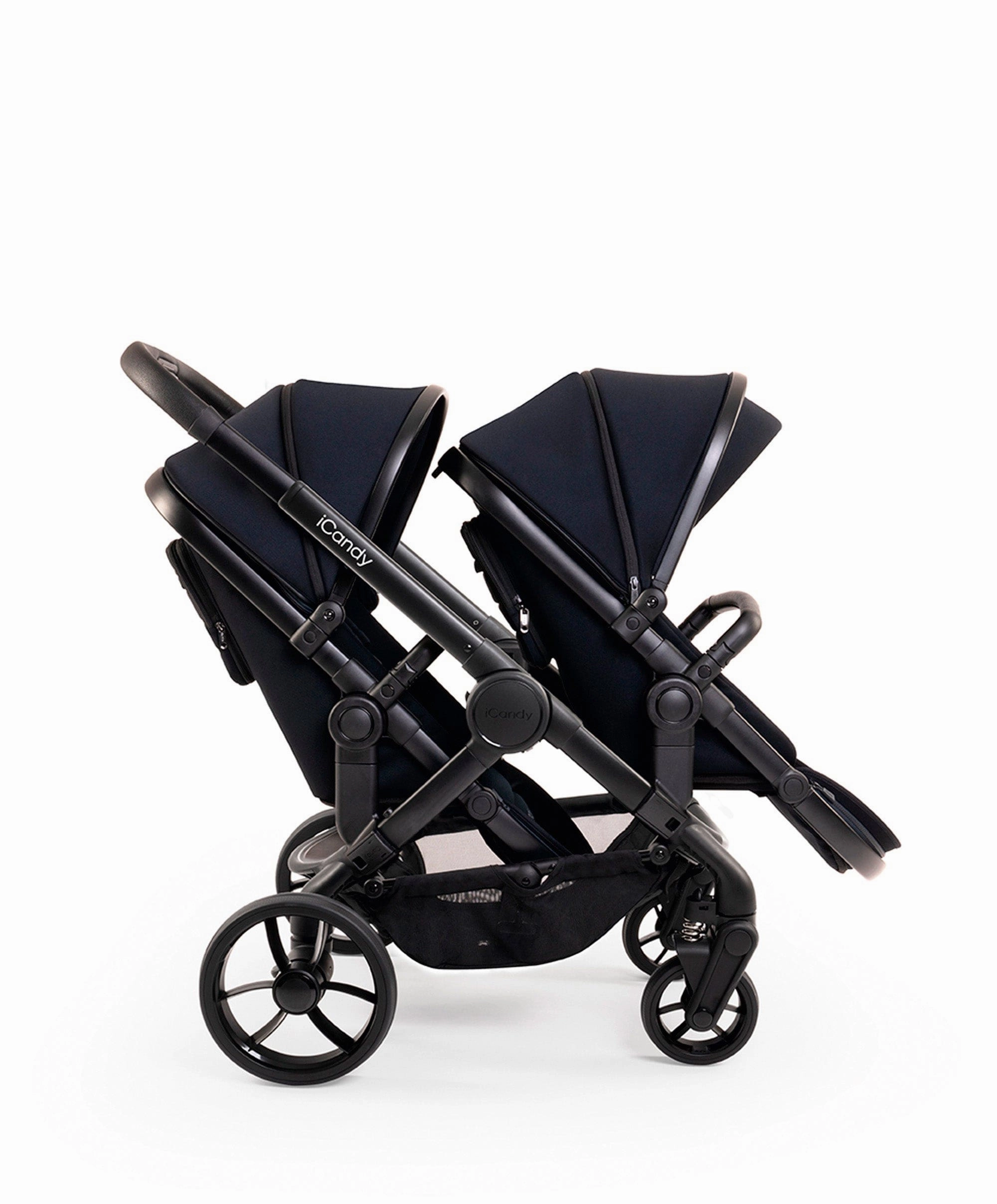 iCandy Peach 7 Twin Pushchair Bundle - Black