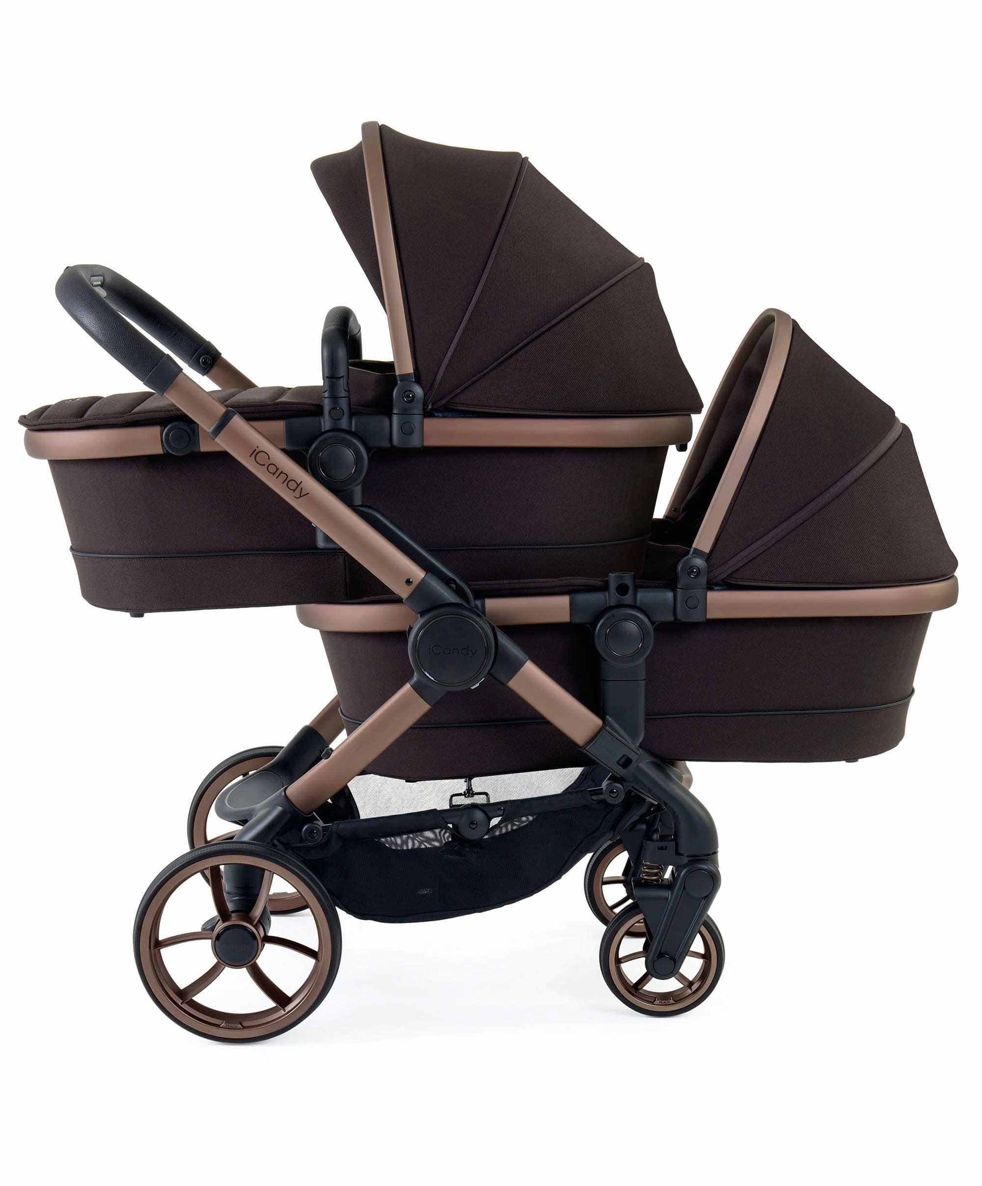 iCandy Peach 7 Twin Pushchair Bundle - Pecan