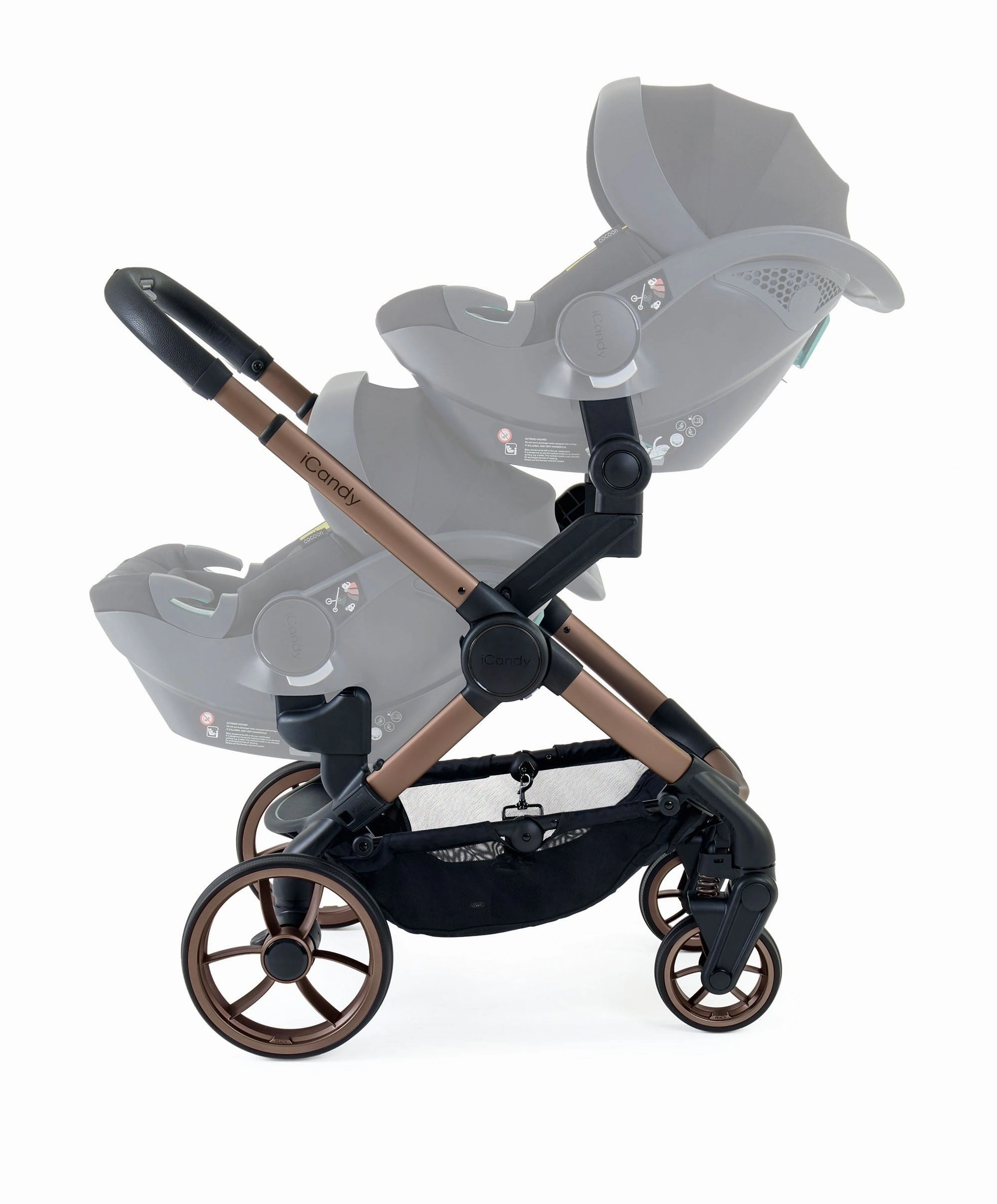 iCandy Peach 7 Twin Pushchair Bundle - Pecan