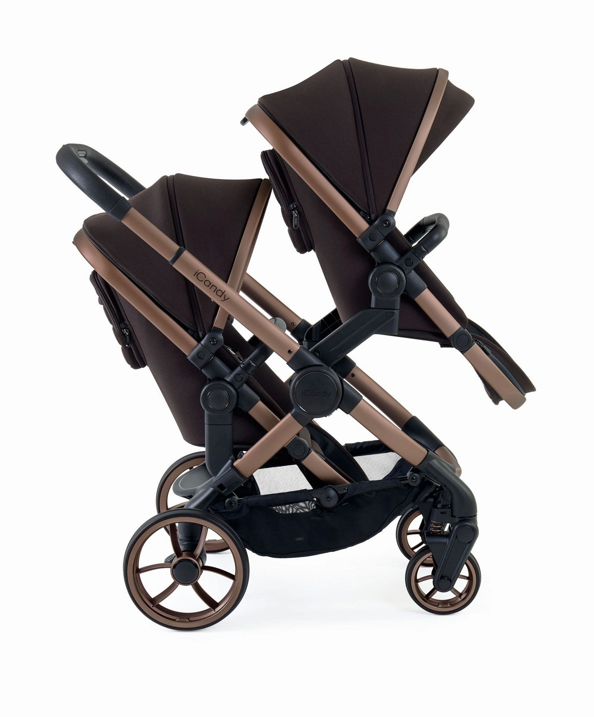 iCandy Peach 7 Twin Pushchair Bundle - Pecan