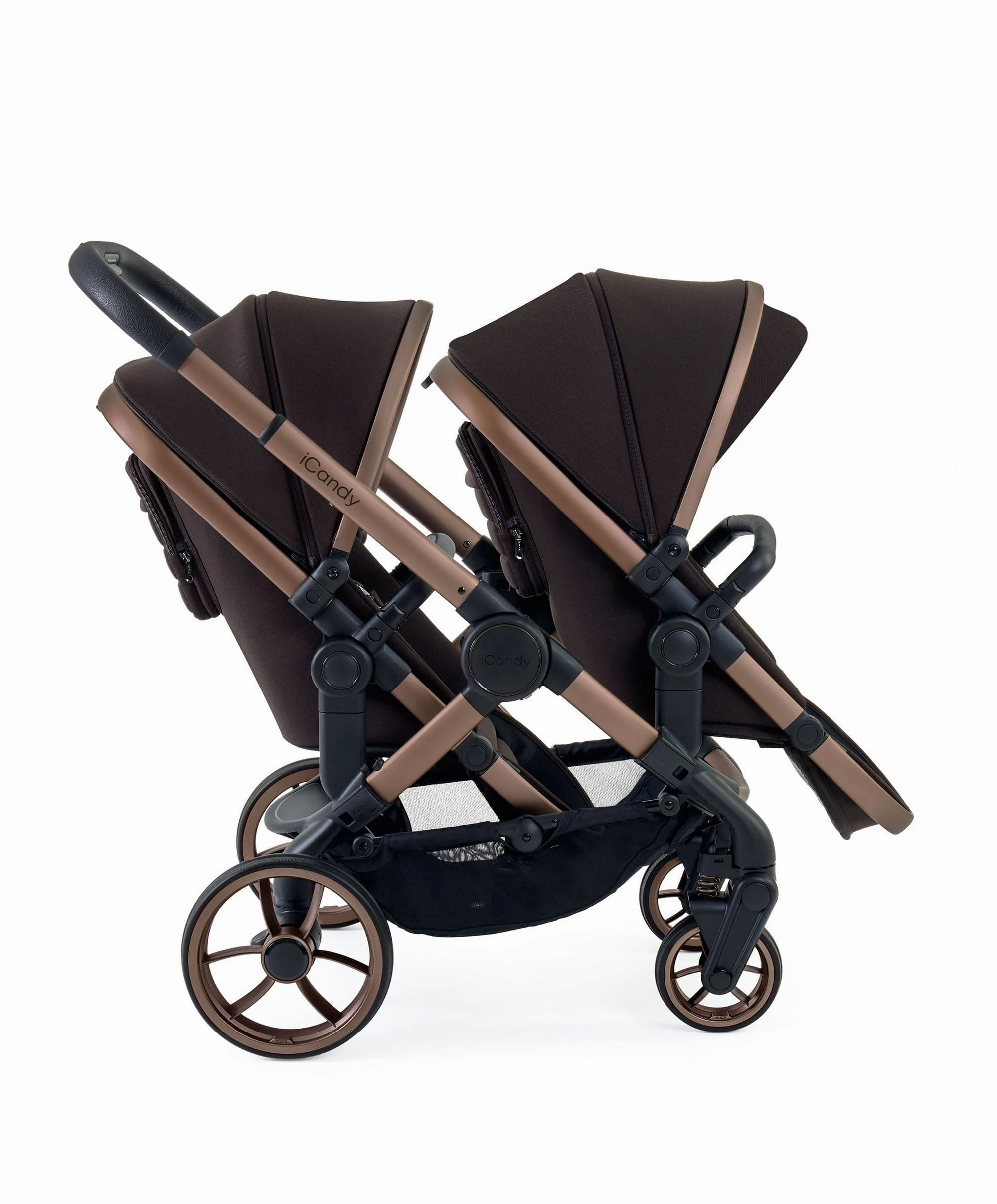 iCandy Peach 7 Twin Pushchair Bundle - Pecan