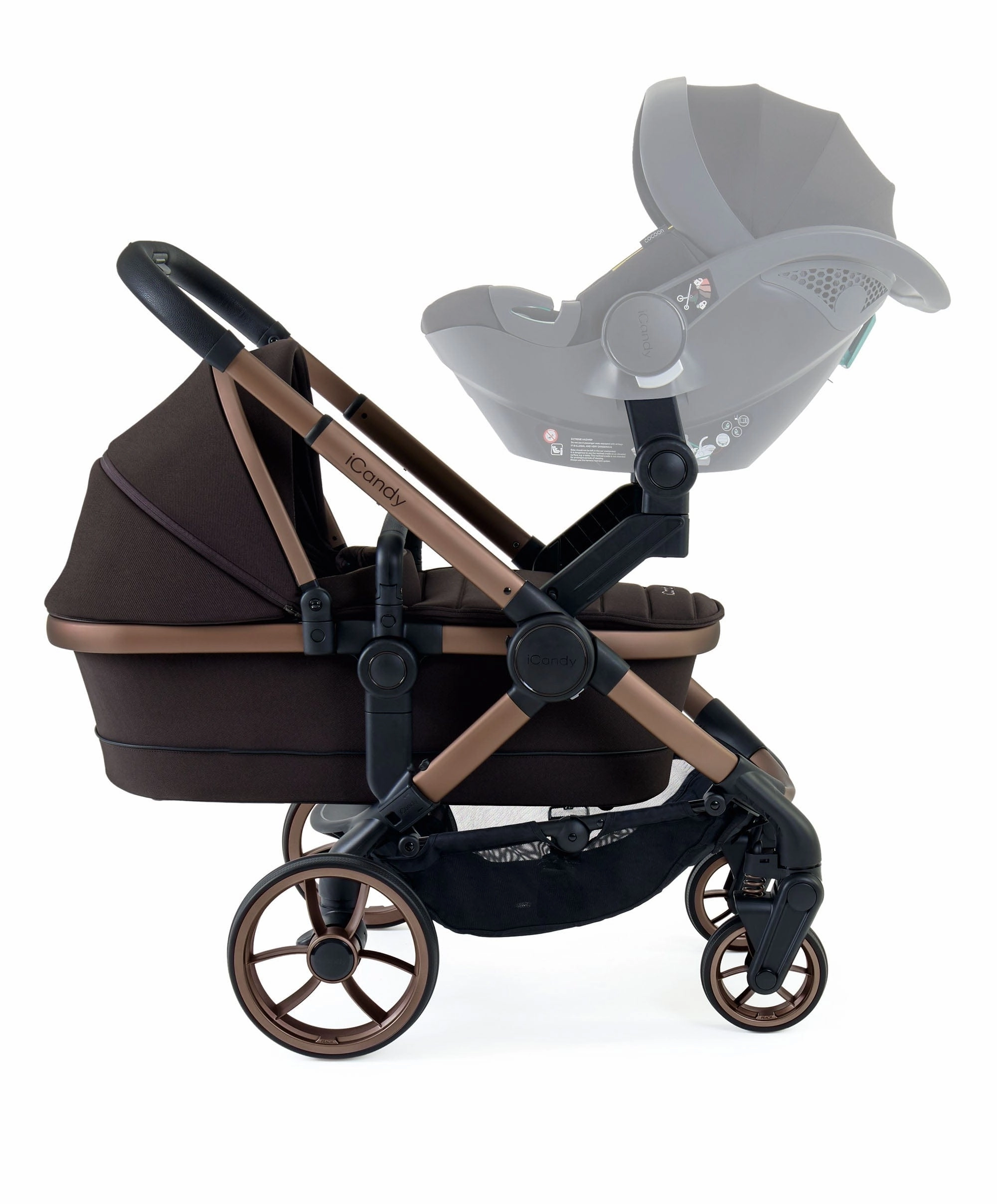 iCandy Peach 7 Twin Pushchair Bundle - Pecan
