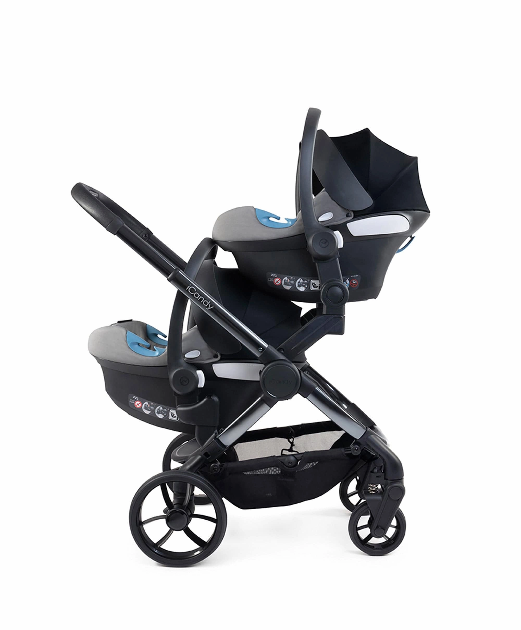 iCandy Peach 7 Twin Pushchair Bundle - Truffle
