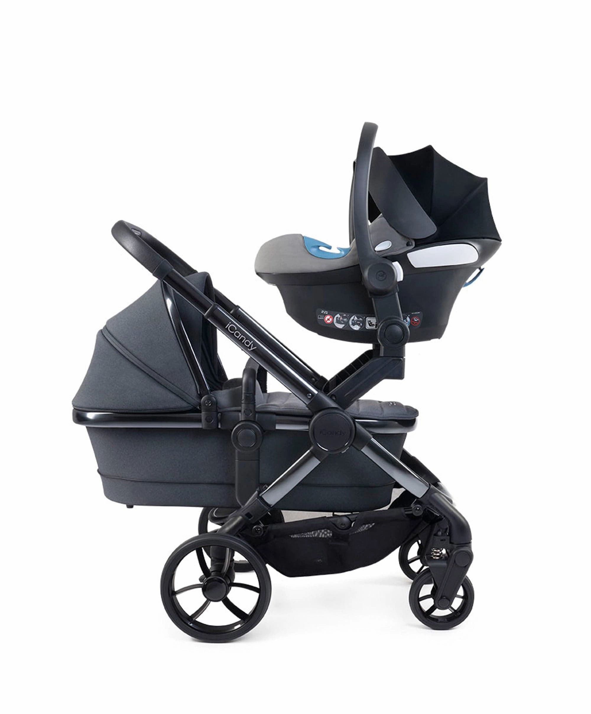 iCandy Peach 7 Twin Pushchair Bundle - Truffle