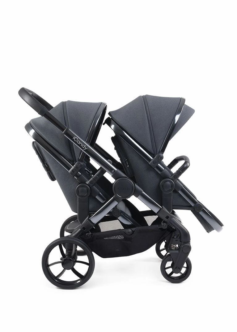 iCandy Peach 7 Twin Travel System (Cocoon) Bundle - Phantom / Truffle