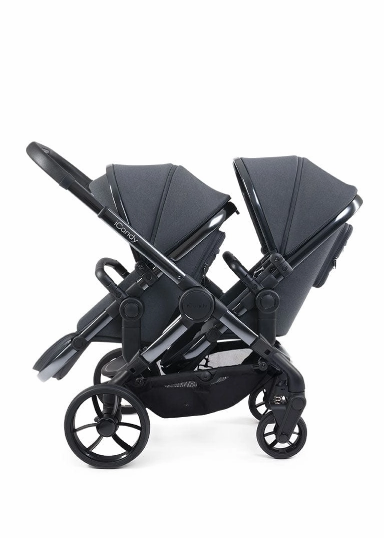 iCandy Peach 7 Twin Travel System (Cocoon) Bundle - Phantom / Truffle