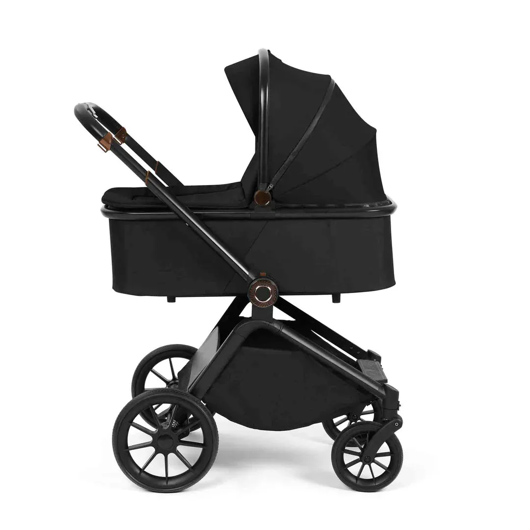 Ickle Bubba Altima 12 Piece Travel System with i-Size Stratus Car Seat & ISOFIX Base  - Black