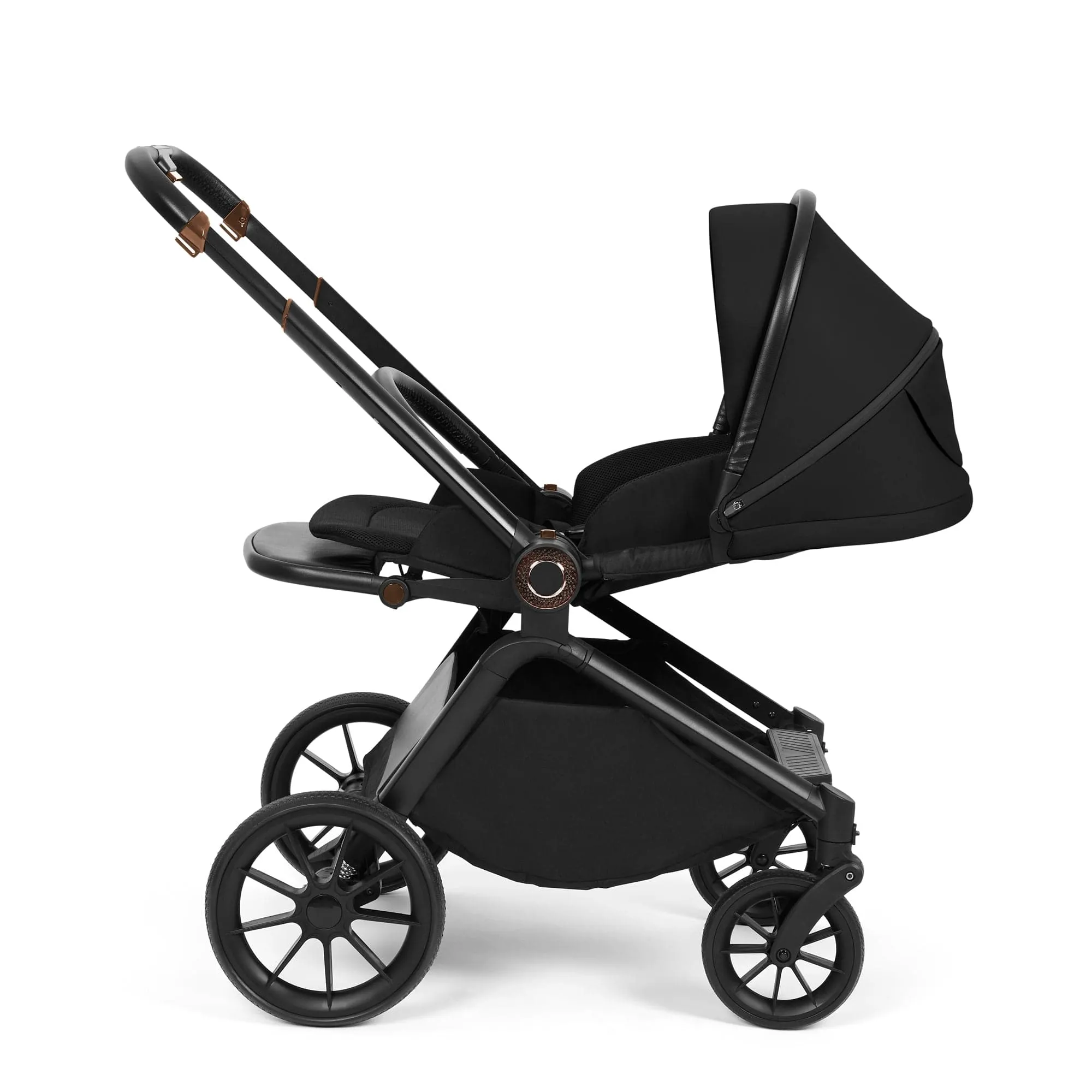 Ickle Bubba Altima Aio Bundle with i-Size Isofix Car Seat & Base (BLACK)
