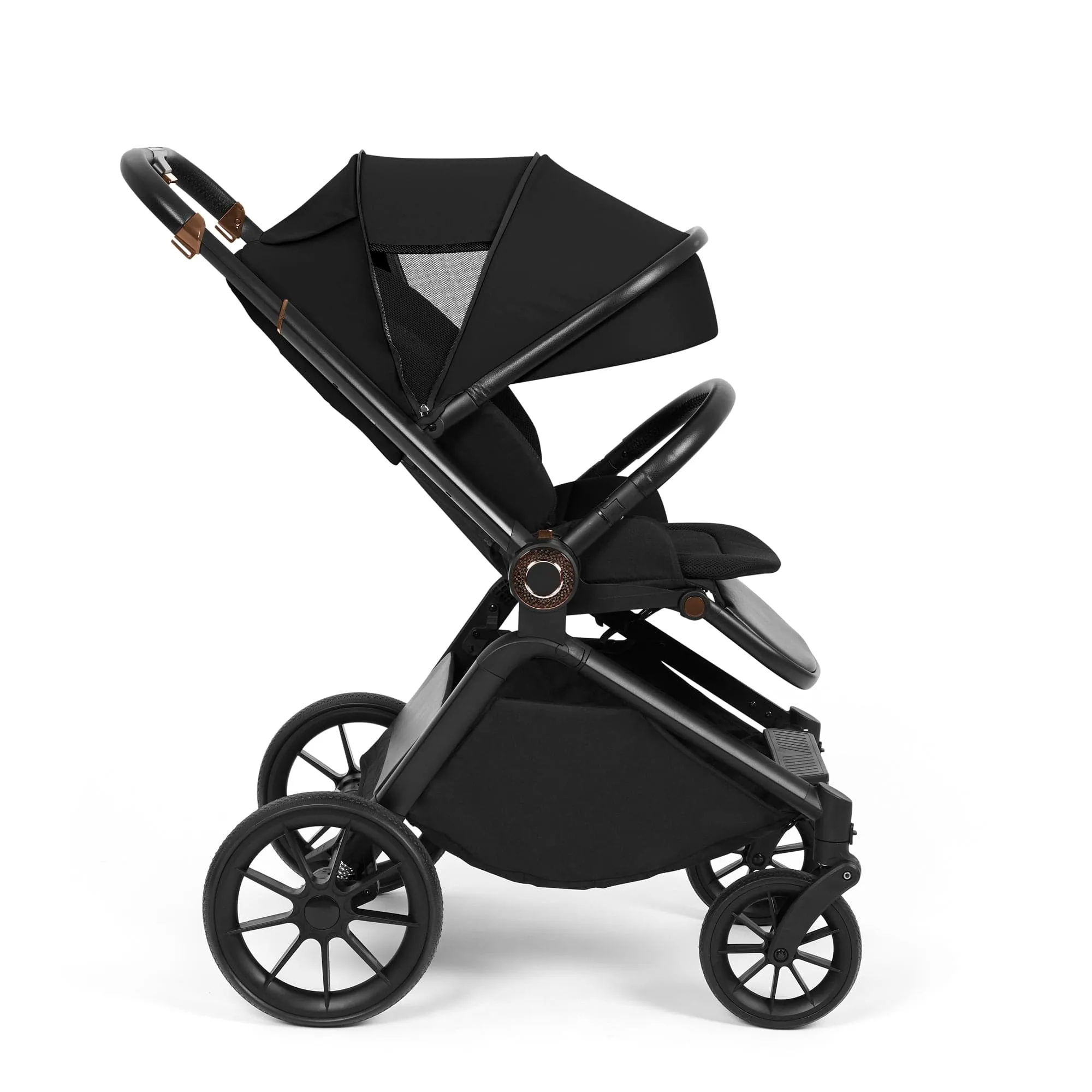 Ickle Bubba Altima Aio Bundle with i-Size Isofix Car Seat & Base (BLACK)