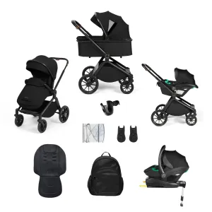 Ickle Bubba Altima Aio Bundle with i-Size Isofix Car Seat & Base (BLACK)