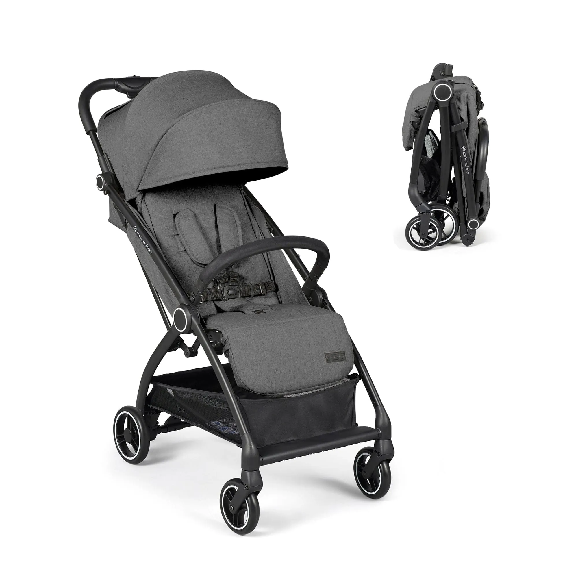 Ickle Bubba Aries Autofold Stroller - Graphite Grey