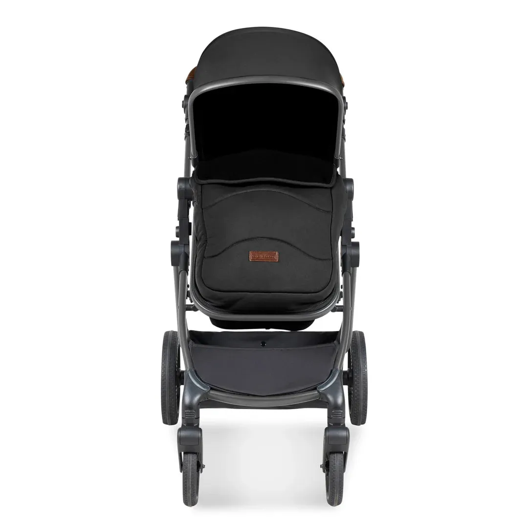 Ickle Bubba Cosmo 9 Piece Travel System with i-Size Stratus Car Seat & ISOFIX Base - Midnight
