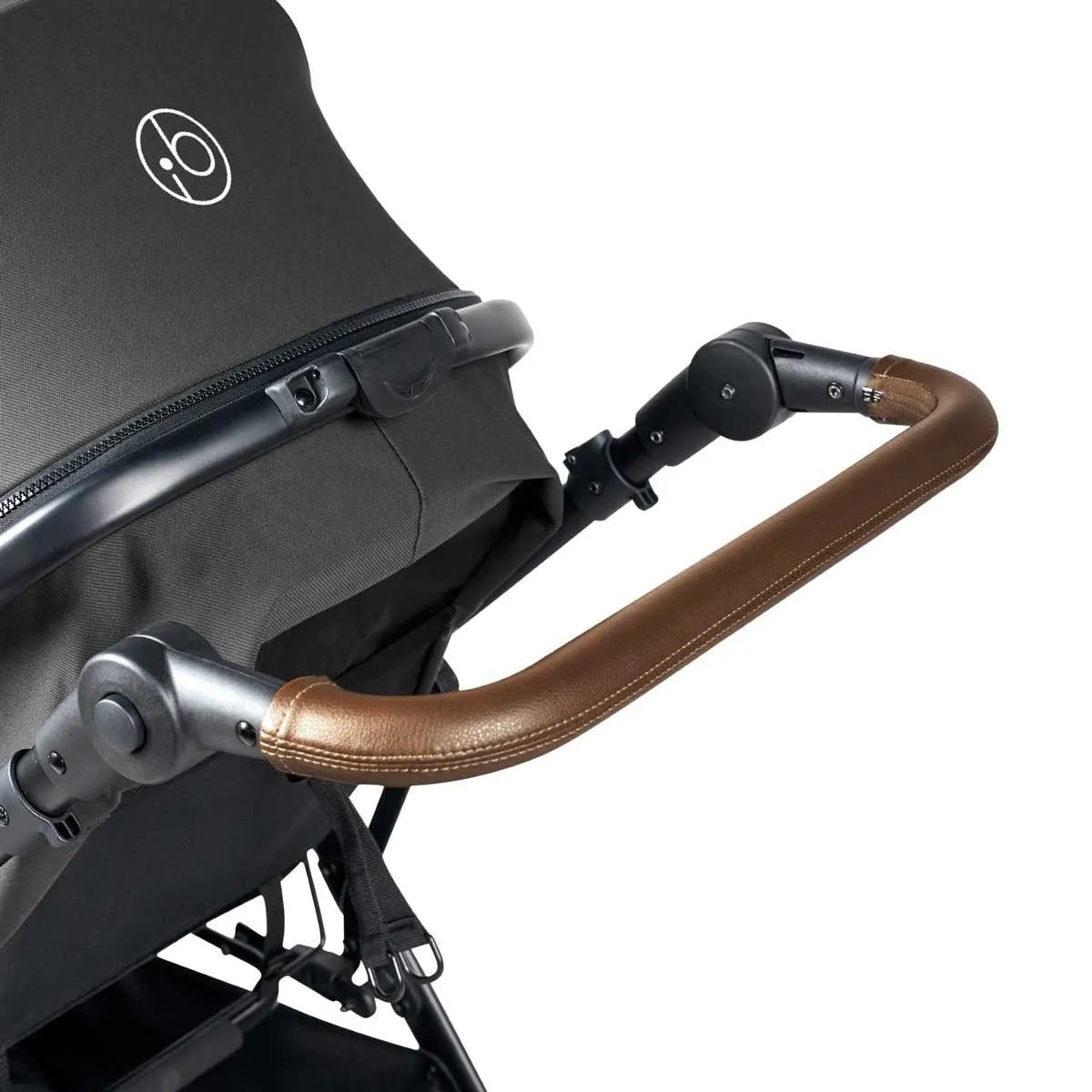 Ickle Bubba Cosmo All-in-One i-Size Travel System with ISOFIX Base, Black / Graphite Grey / Tan