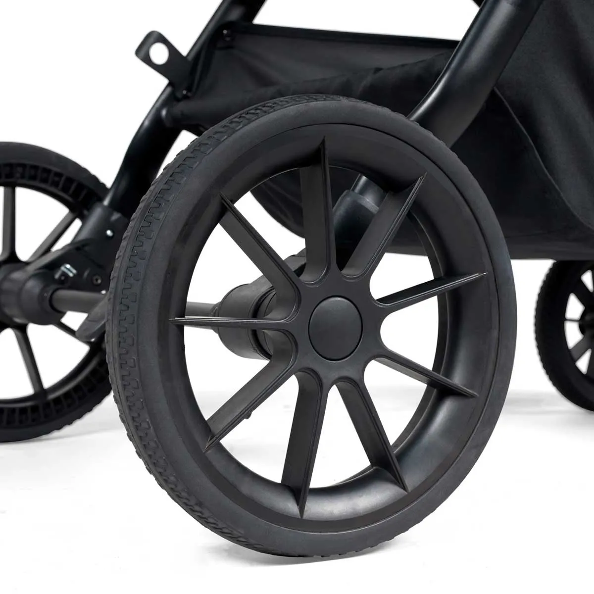 Ickle Bubba Cosmo All-in-One i-Size Travel System with ISOFIX Base, Black / Graphite Grey / Tan