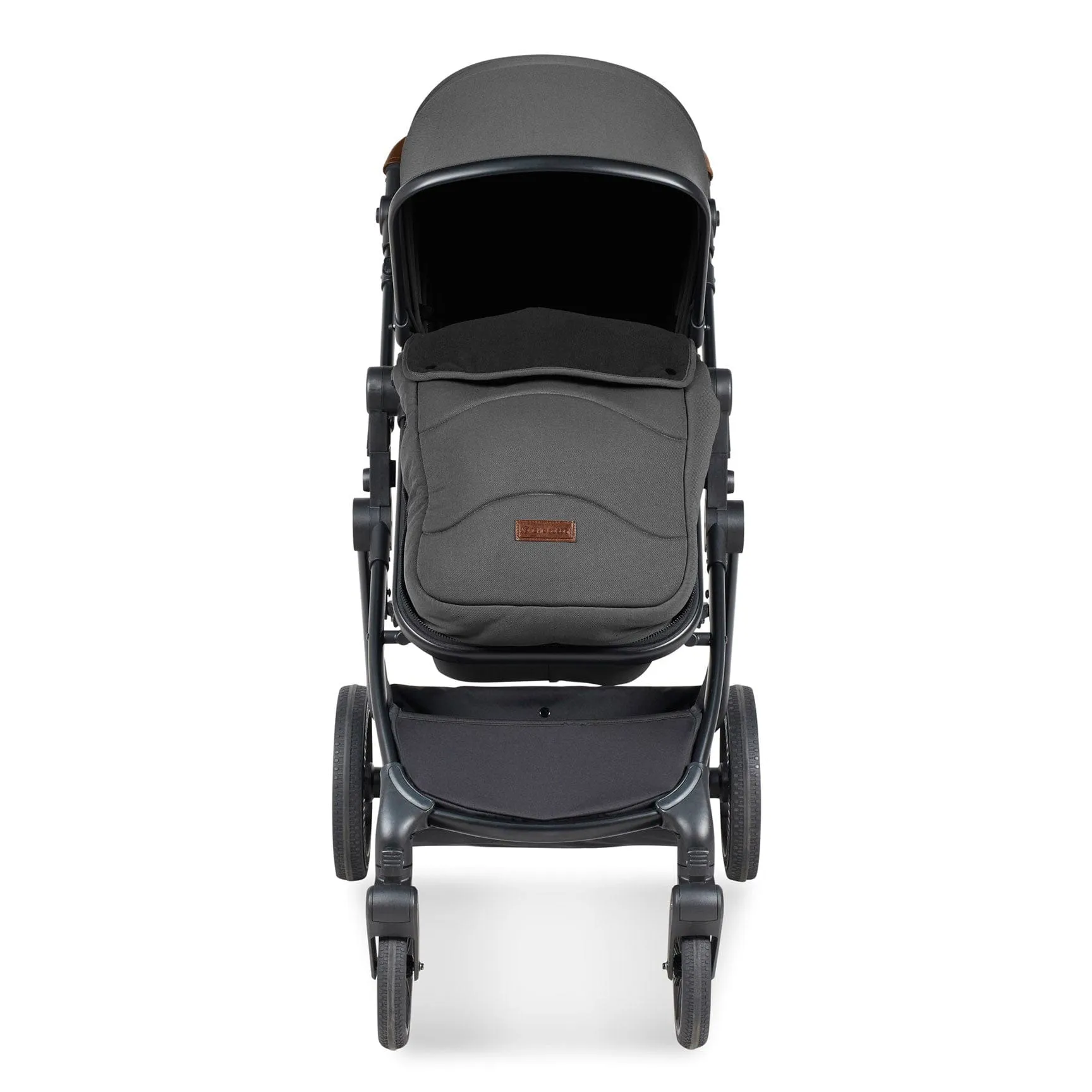 Ickle Bubba Cosmo All-in-One I-Size Travel System with Isofix Base - Black/Graphite Grey