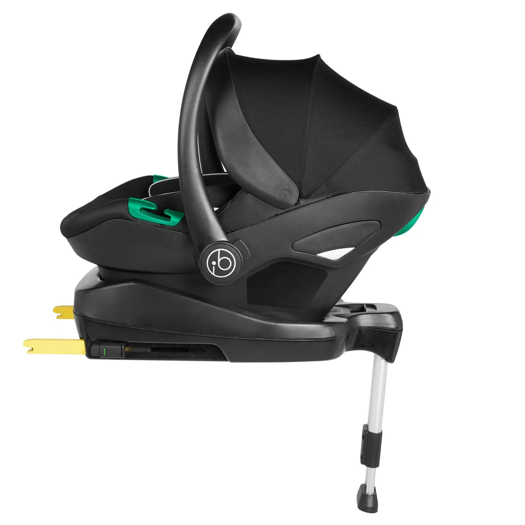 Ickle Bubba Cosmo All-in-One I-Size Travel System with Isofix Base - Black/Graphite Grey
