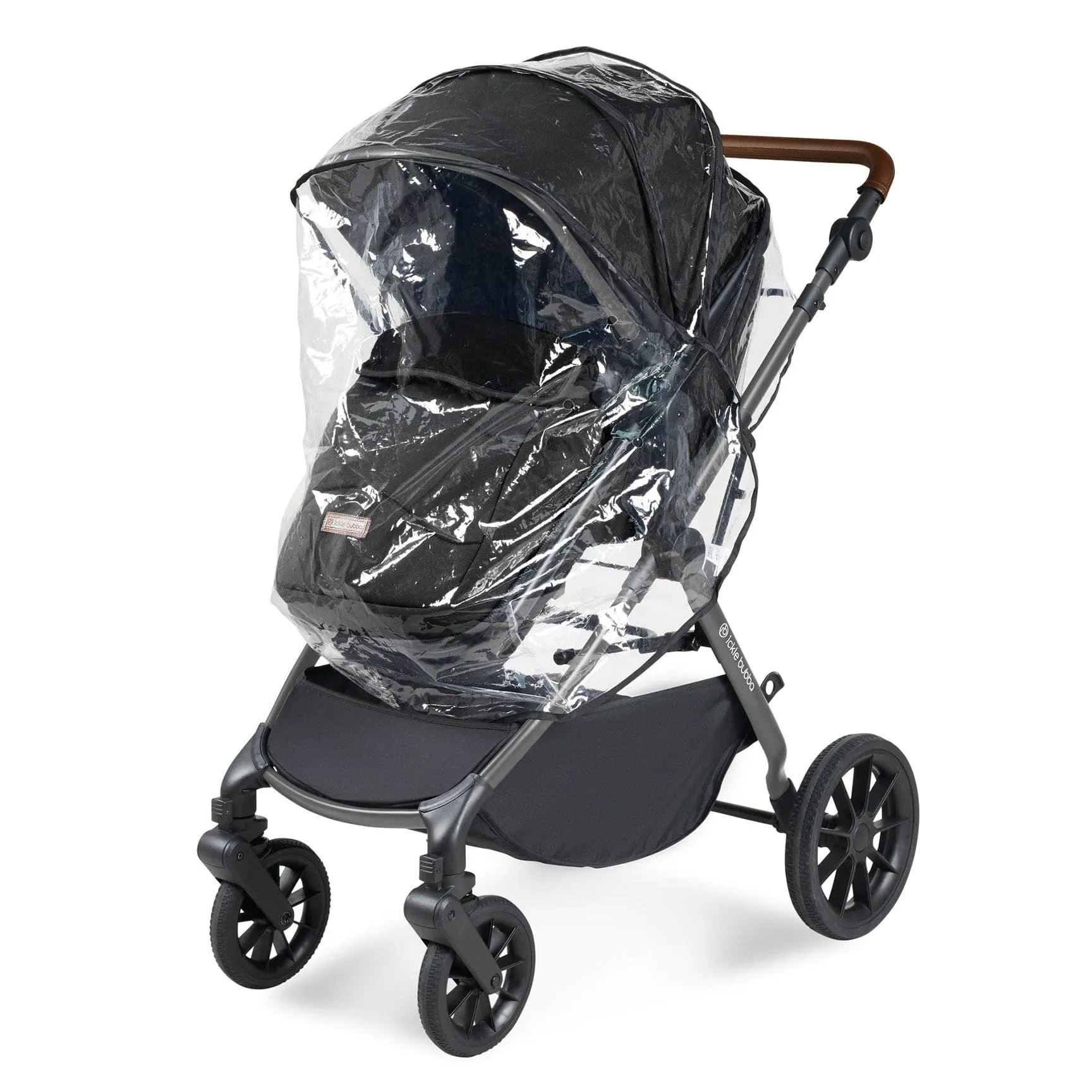 Ickle Bubba Cosmo All-in-One I-Size Travel System with Isofix Base - Gun Metal/Black