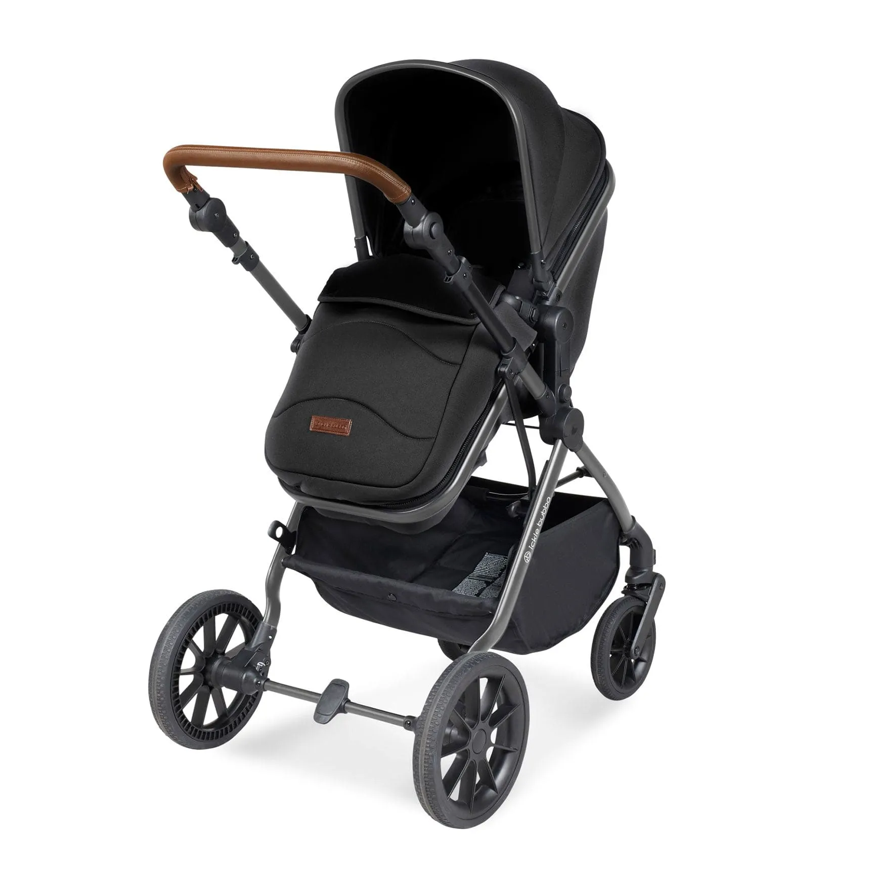 Ickle Bubba Cosmo All-in-One I-Size Travel System with Isofix Base - Gun Metal/Black