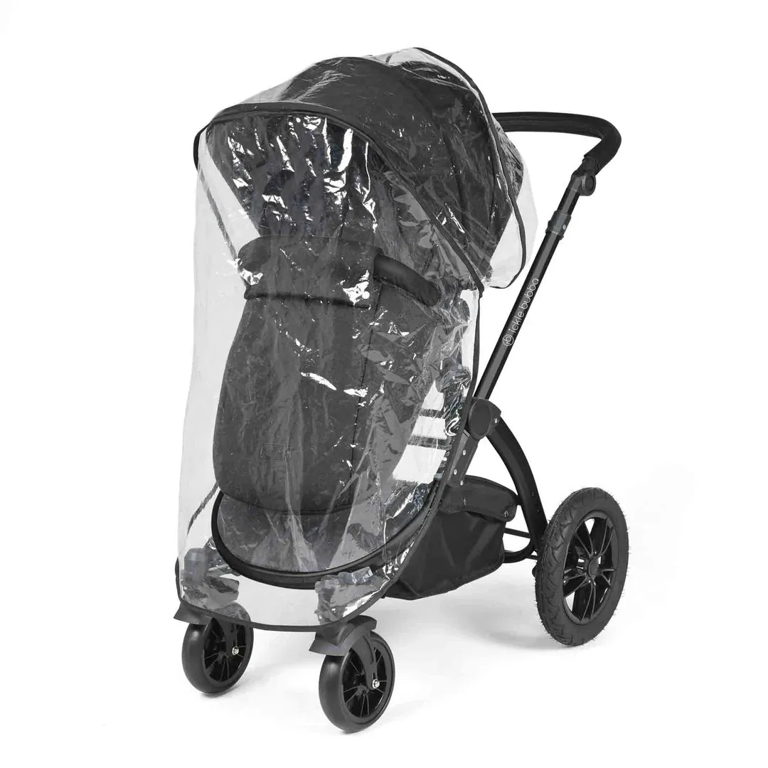 Ickle Bubba Stomp Luxe 12 Piece Travel System with i-Size Cirrus Car Seat & ISOFIX Base  - Black
