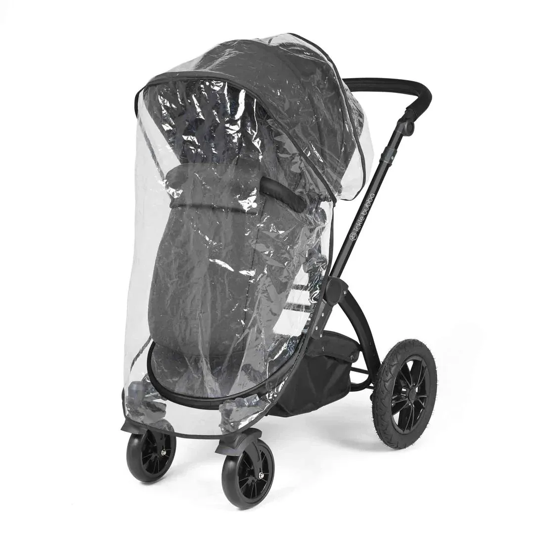 Ickle Bubba Stomp Luxe 12 Piece Travel System with i-Size Cirrus Car Seat & ISOFIX Base  - Charcoal Grey