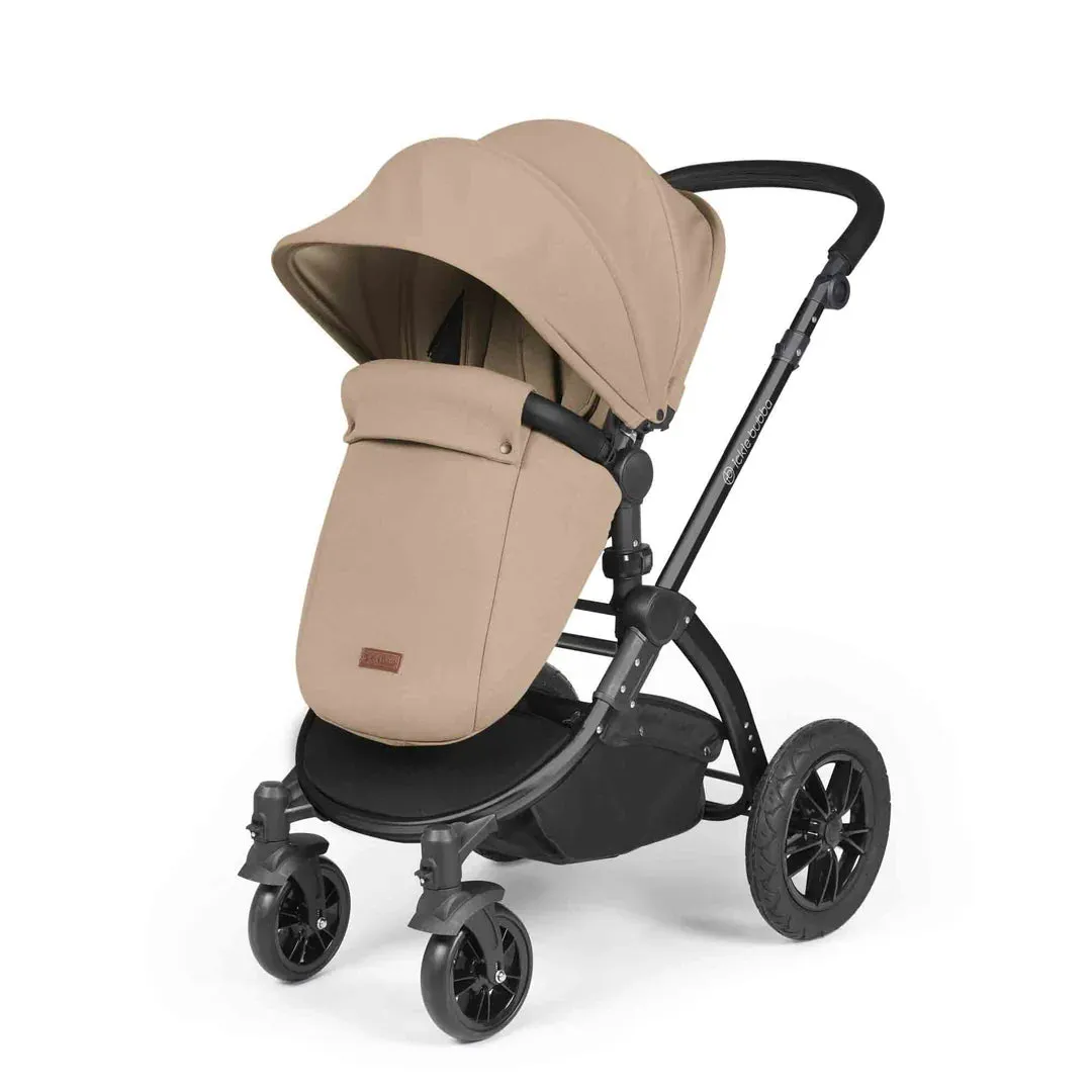 Ickle Bubba Stomp Luxe 12 Piece Travel System with i-Size Cirrus Car Seat & ISOFIX Base  - Desert