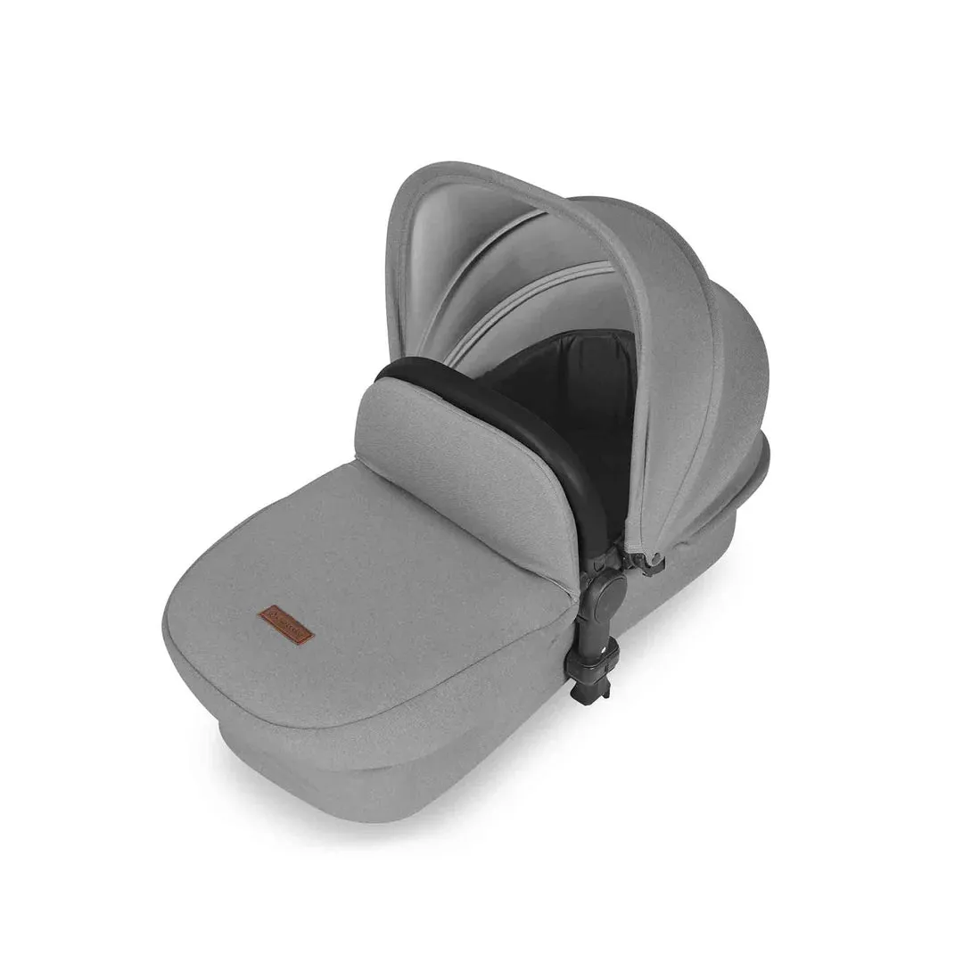 Ickle Bubba Stomp Luxe 12 Piece Travel System with i-Size Cirrus Car Seat & ISOFIX Base  - Pearl Grey
