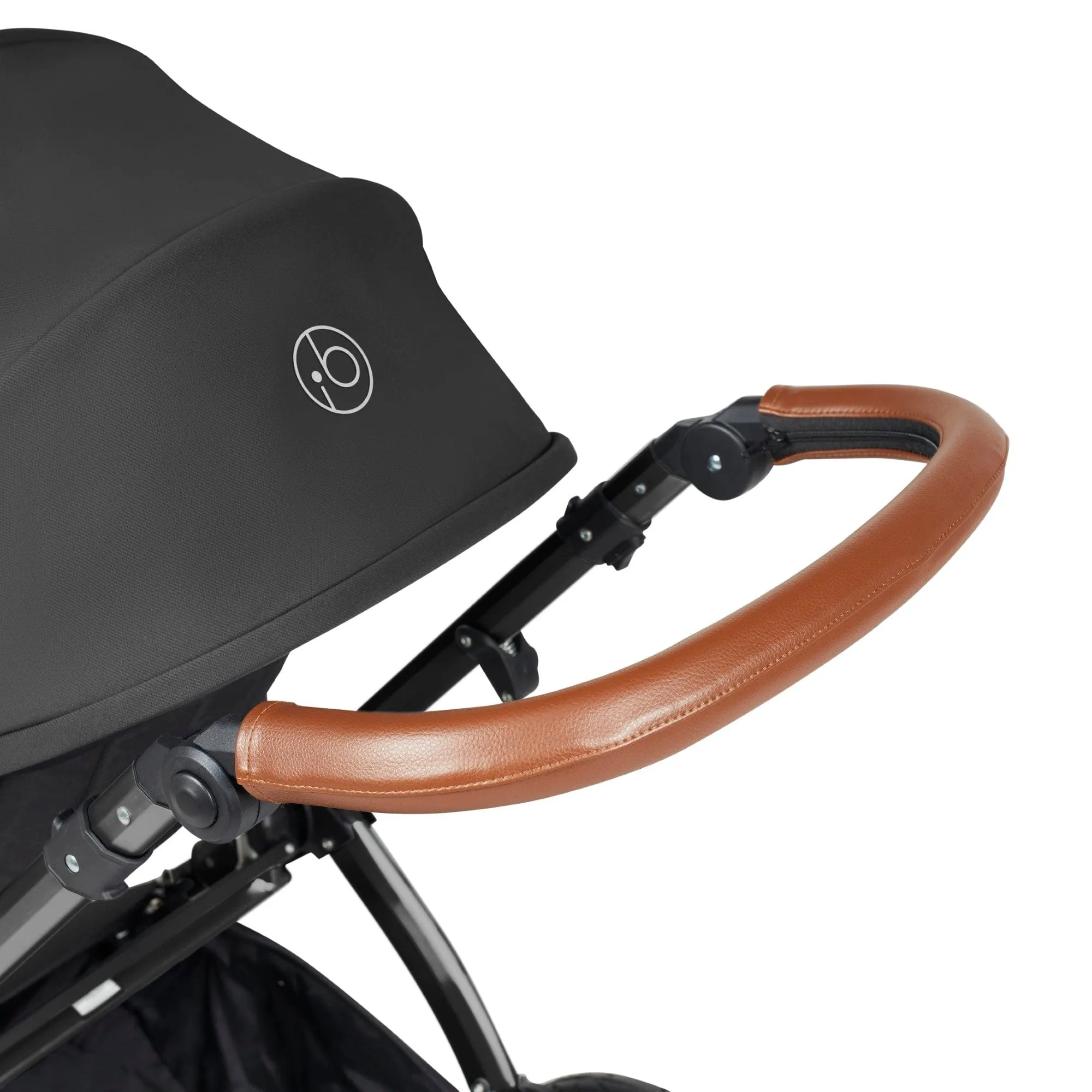 Ickle Bubba Stomp Luxe 2 in 1 Pushchair -  Black / Charcoal Grey / Tan