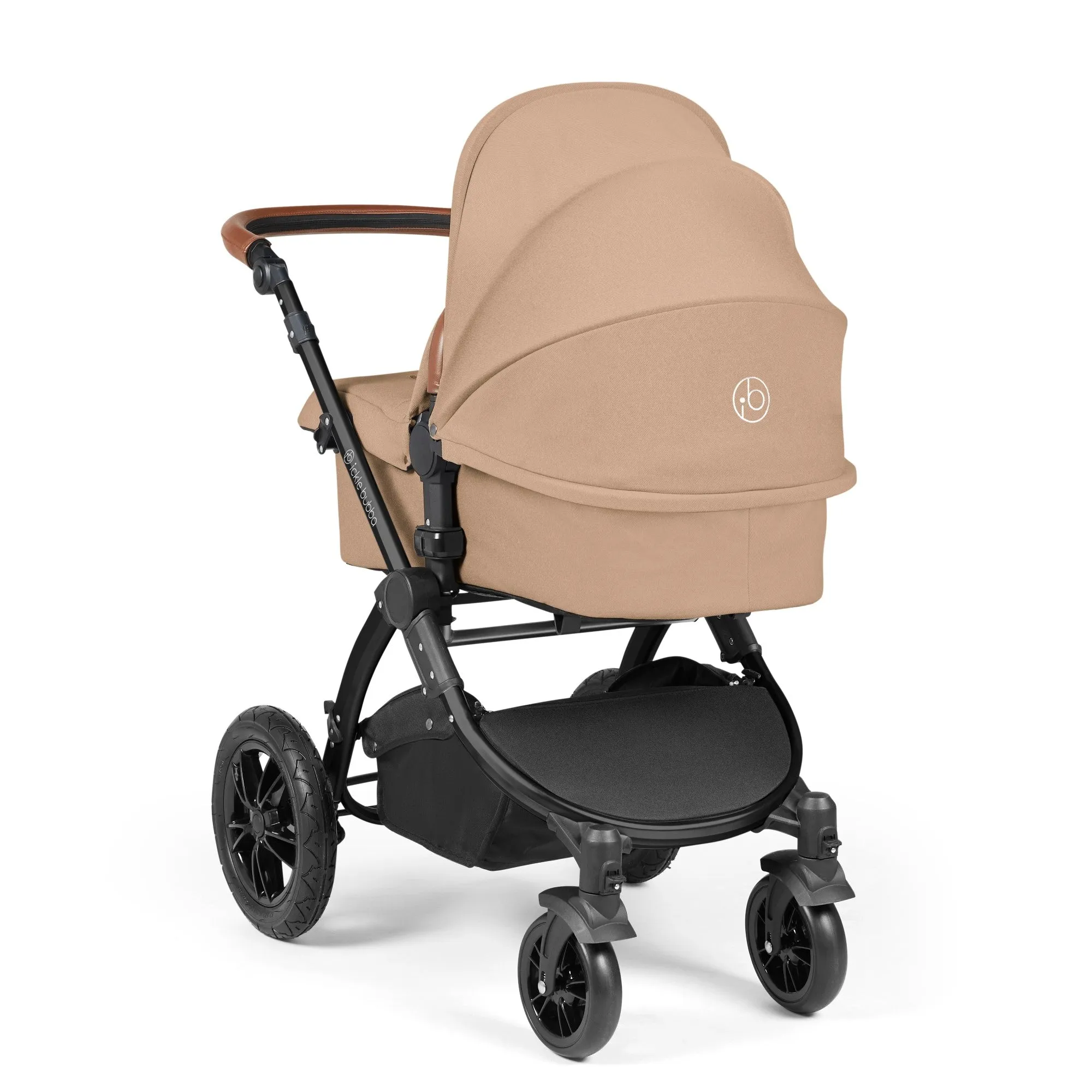 Ickle Bubba Stomp Luxe 2 in 1 Pushchair - Black / Desert / Tan