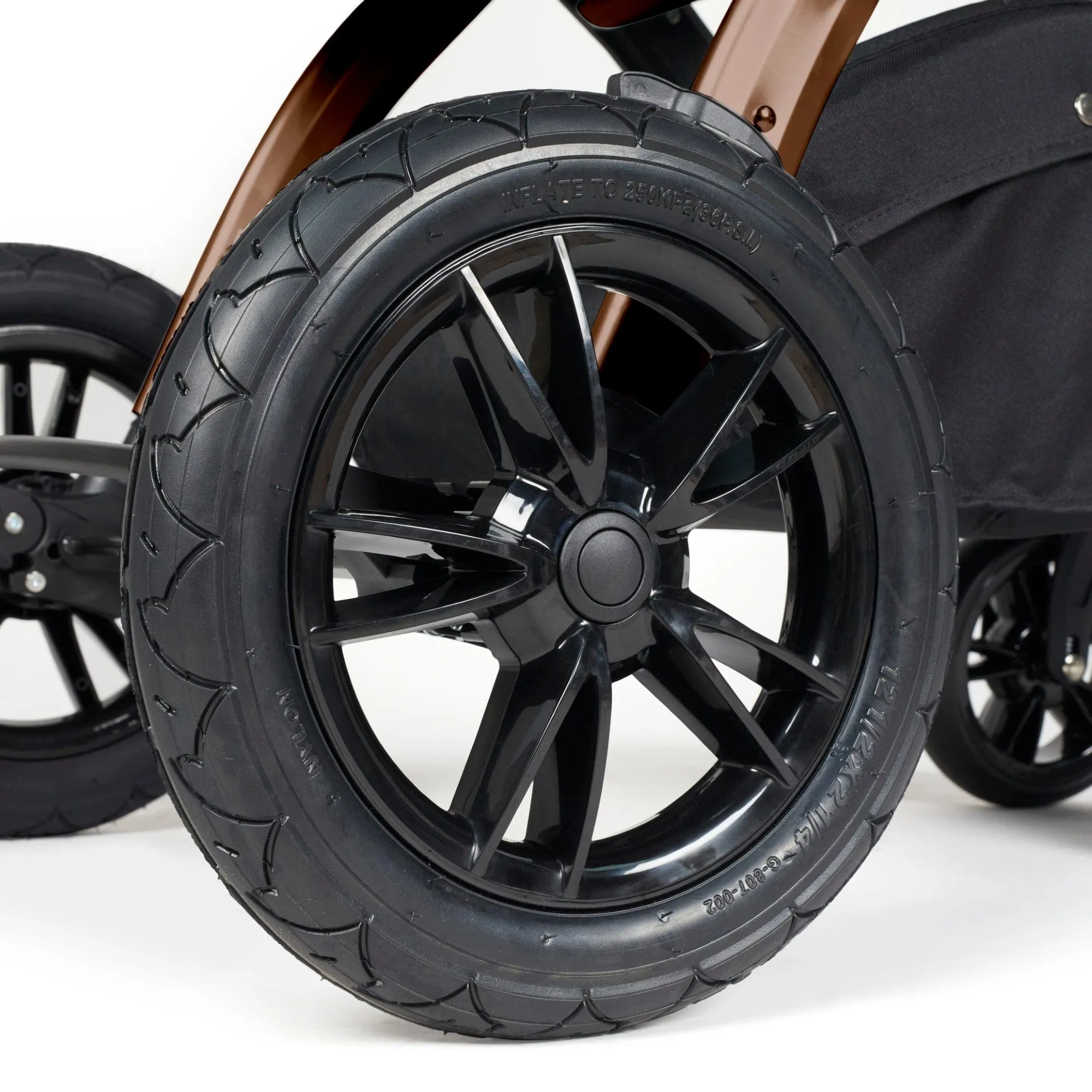Ickle Bubba Stomp Luxe 2 in 1 Pushchair - Bronze / Midnight / Tan