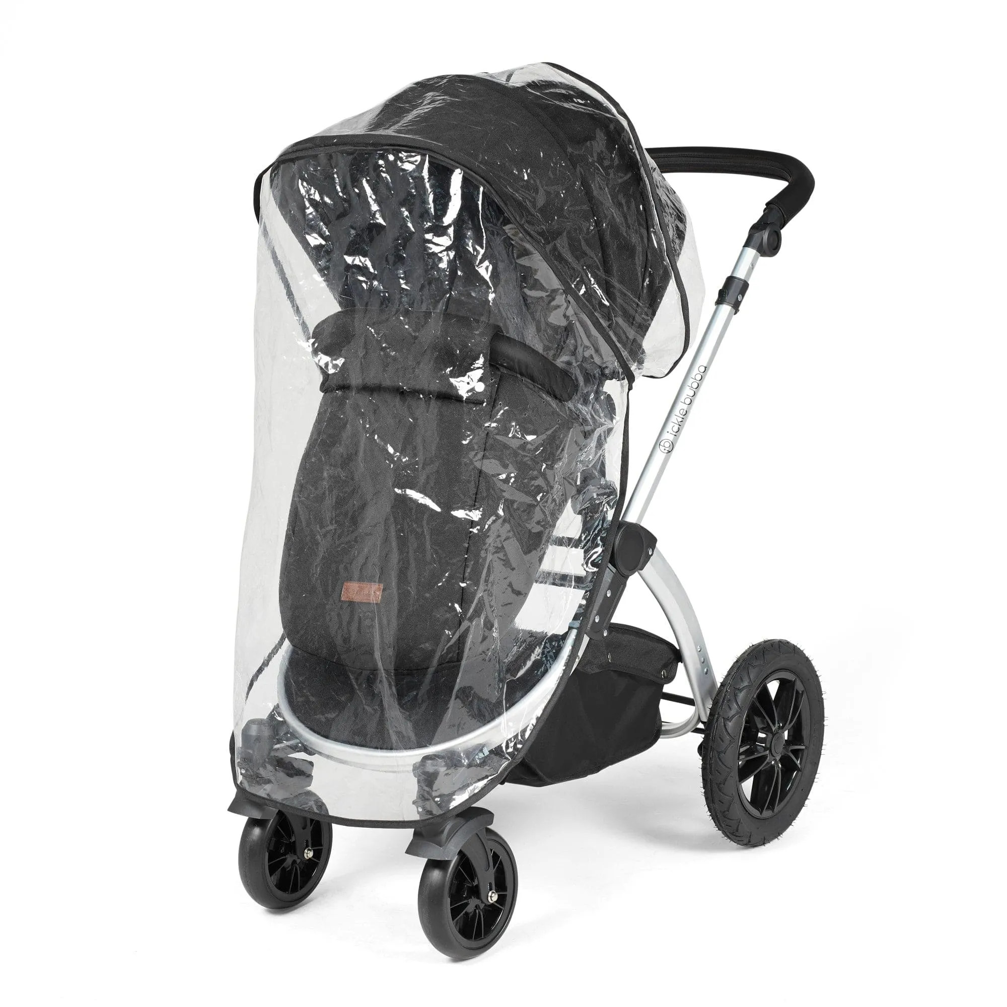 Ickle Bubba Stomp Luxe 2 in 1 Pushchair - Silver / Midnight / Black