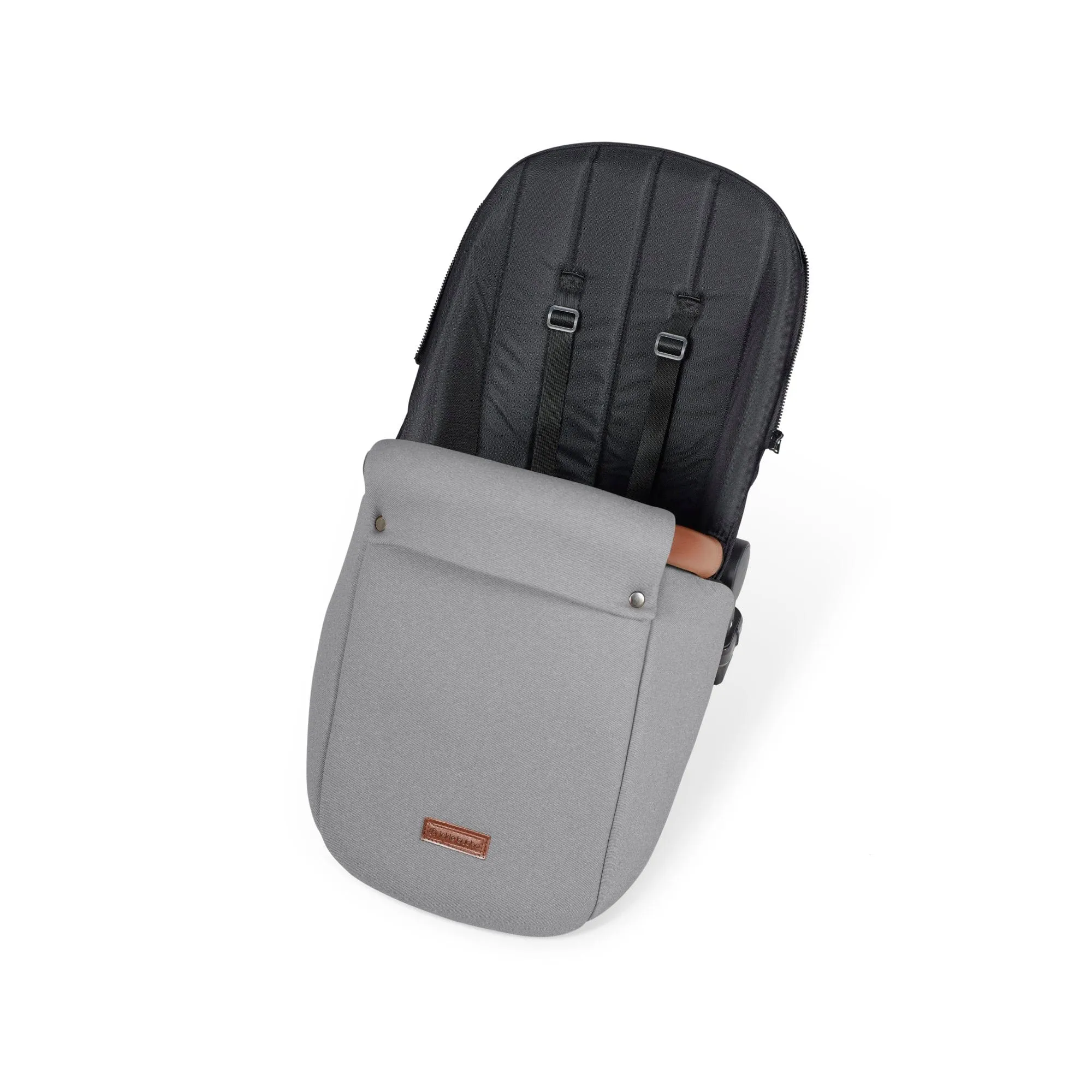 Ickle Bubba Stomp Luxe 2 in 1 Pushchair - Silver / Pearl Grey / Tan