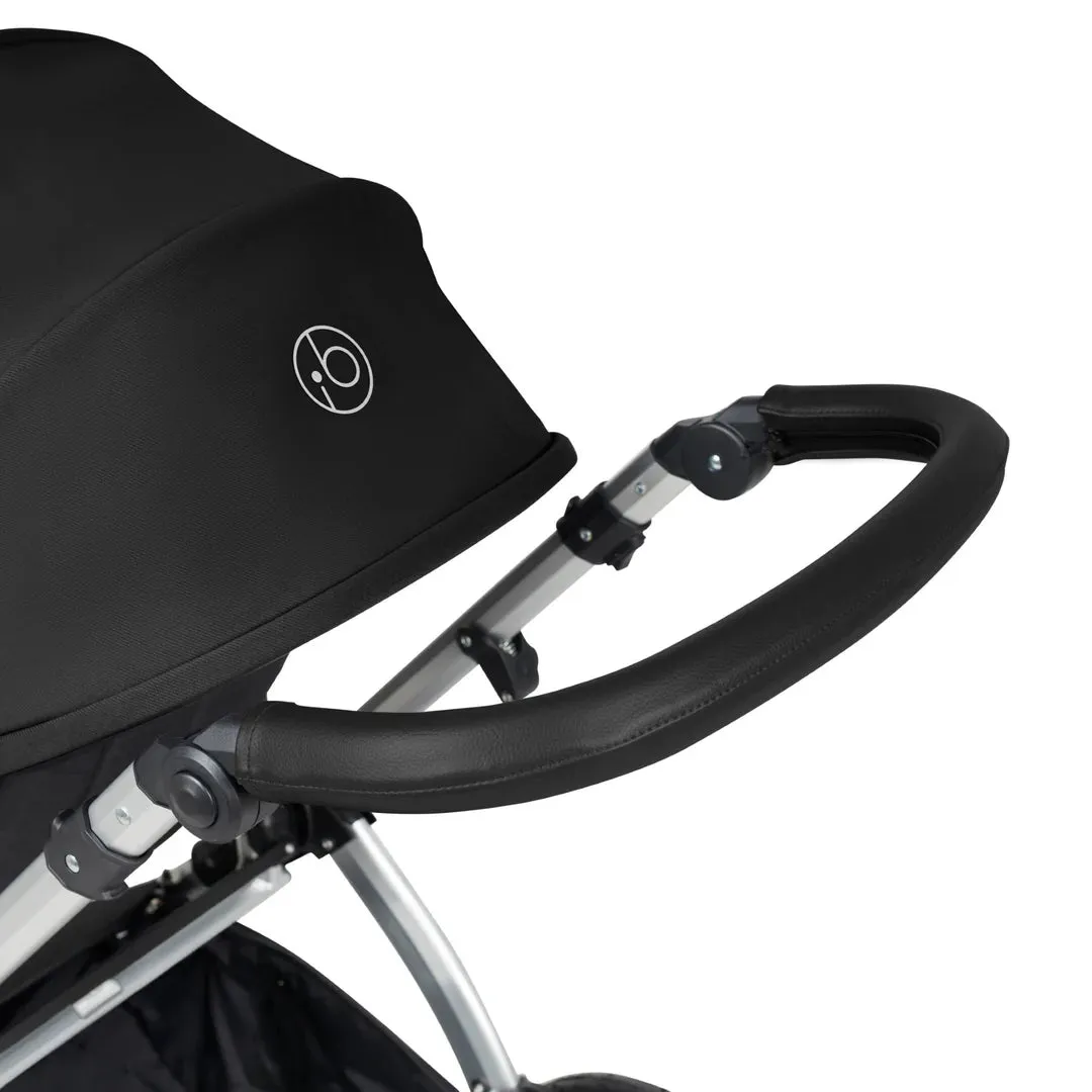 Ickle Bubba Stomp Luxe All in One i-Size Travel System with ISOFIX Base - Black