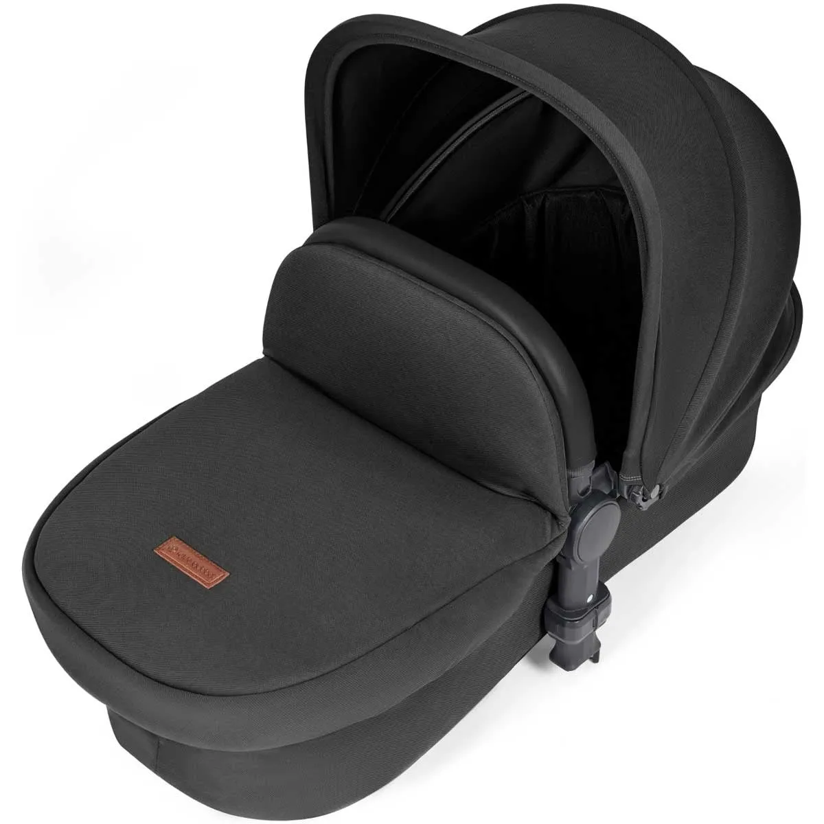 Ickle Bubba Stomp Luxe All-in-One Premium i-Size Travel System with ISOFIX Base, Black / Midnight / Black
