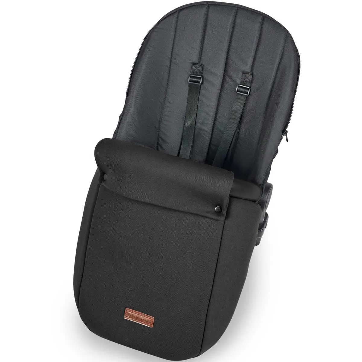 Ickle Bubba Stomp Luxe All-in-One Premium i-Size Travel System with ISOFIX Base, Black / Midnight / Black