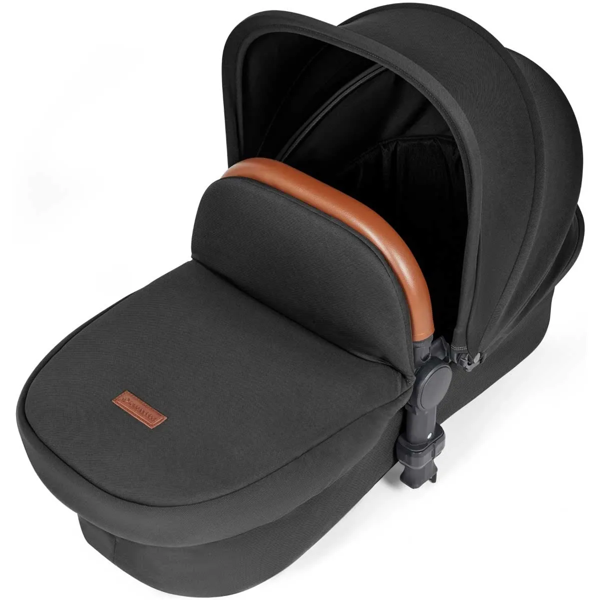 Ickle Bubba Stomp Luxe All-in-One Premium i-Size Travel System with ISOFIX Base, Black / Midnight / Tan