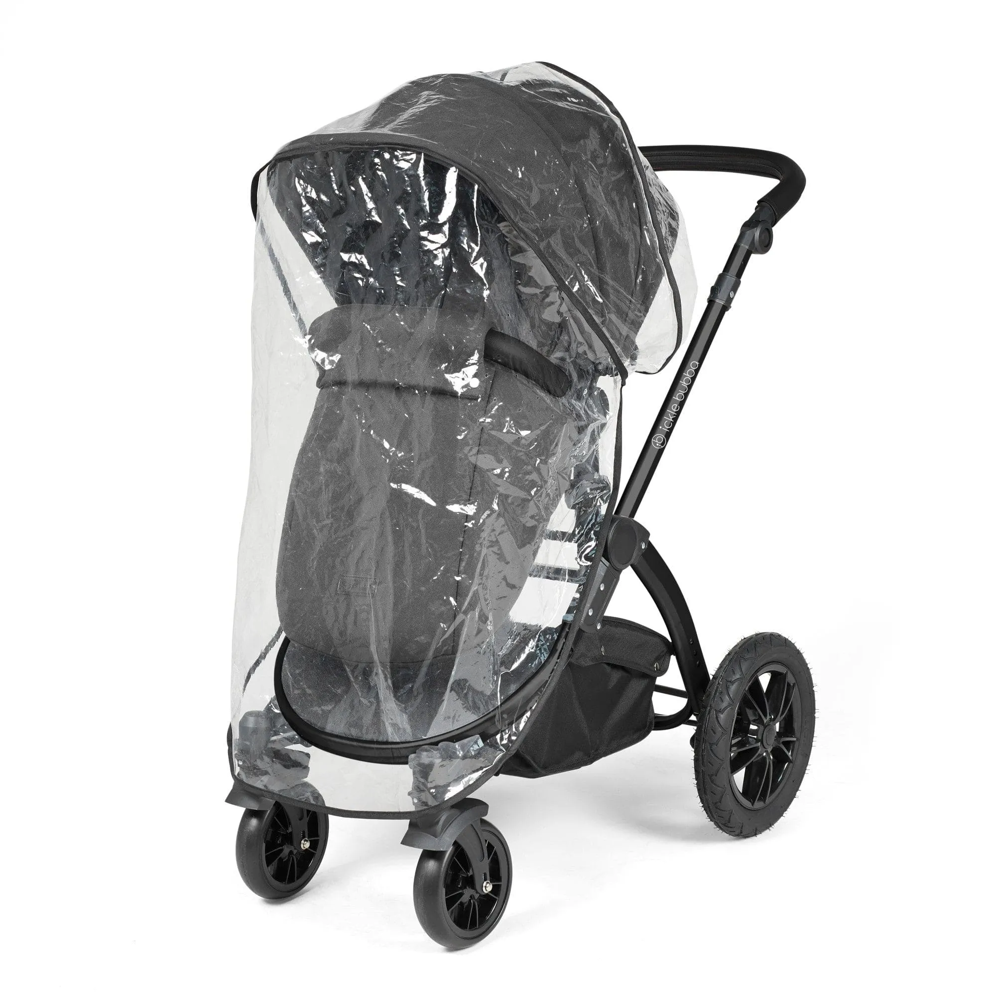 Ickle Bubba Stomp Luxe All-in-One Stratus I-Size Travel System - Black / Charcoal Grey / Black