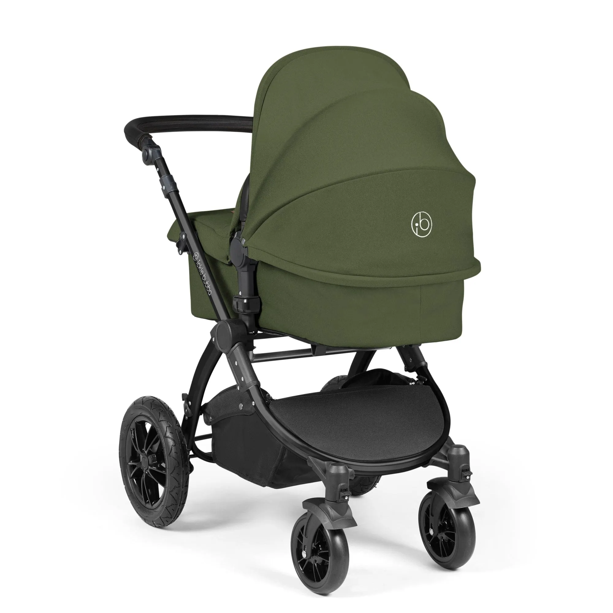 Ickle Bubba Stomp Luxe All-in-One Stratus  I-Size Travel System - Black / Woodland / Black