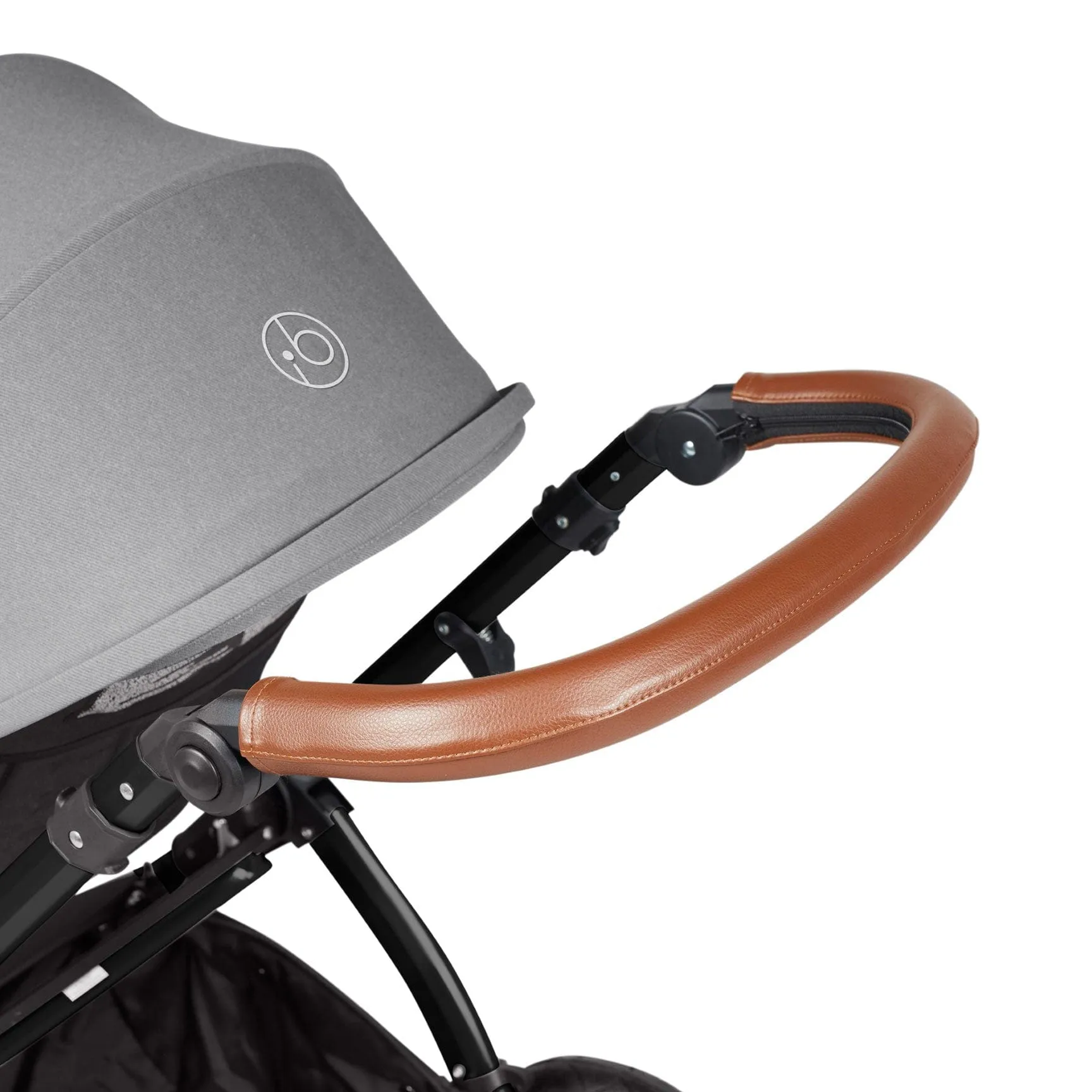 Ickle Bubba Stomp Luxe All-in-One Travel System with Isofix Base - Black/Pearl Grey/Tan