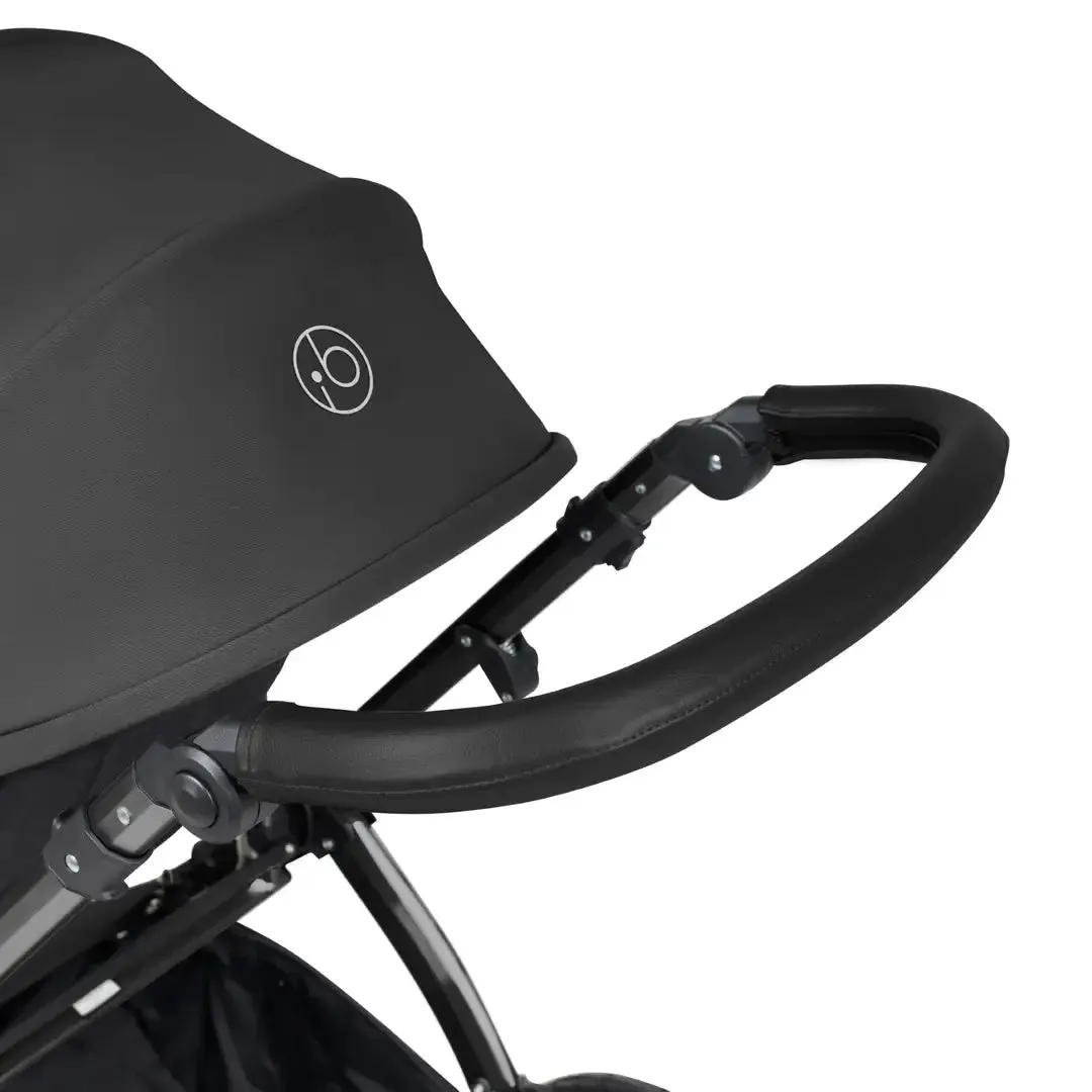 Ickle Bubba Stomp Luxe Travel System & Home 14 Piece Bundle Black Chassis - Charcoal Grey
