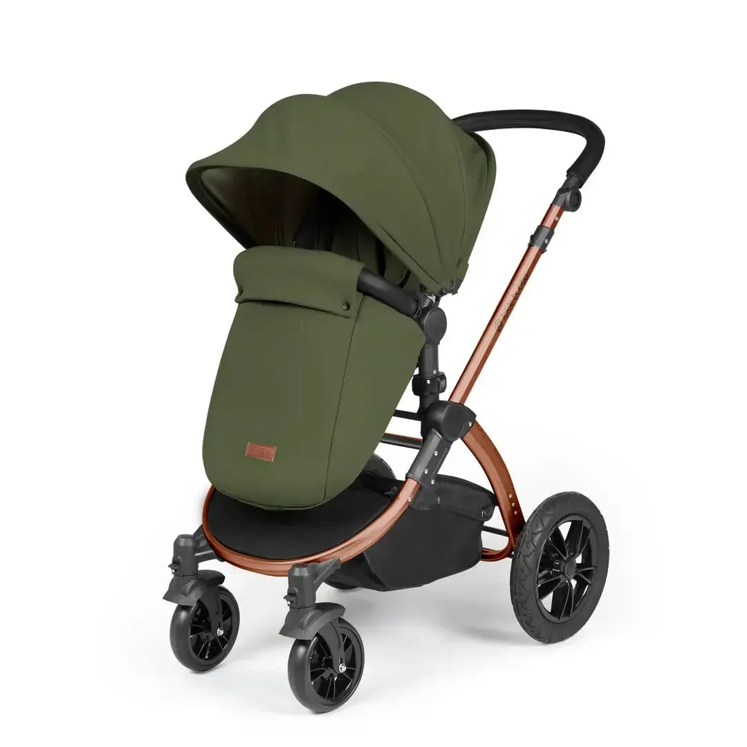 Ickle Bubba Stomp Luxe Travel System & Home 14 Piece Bundle Bronze Chassis - Woodland