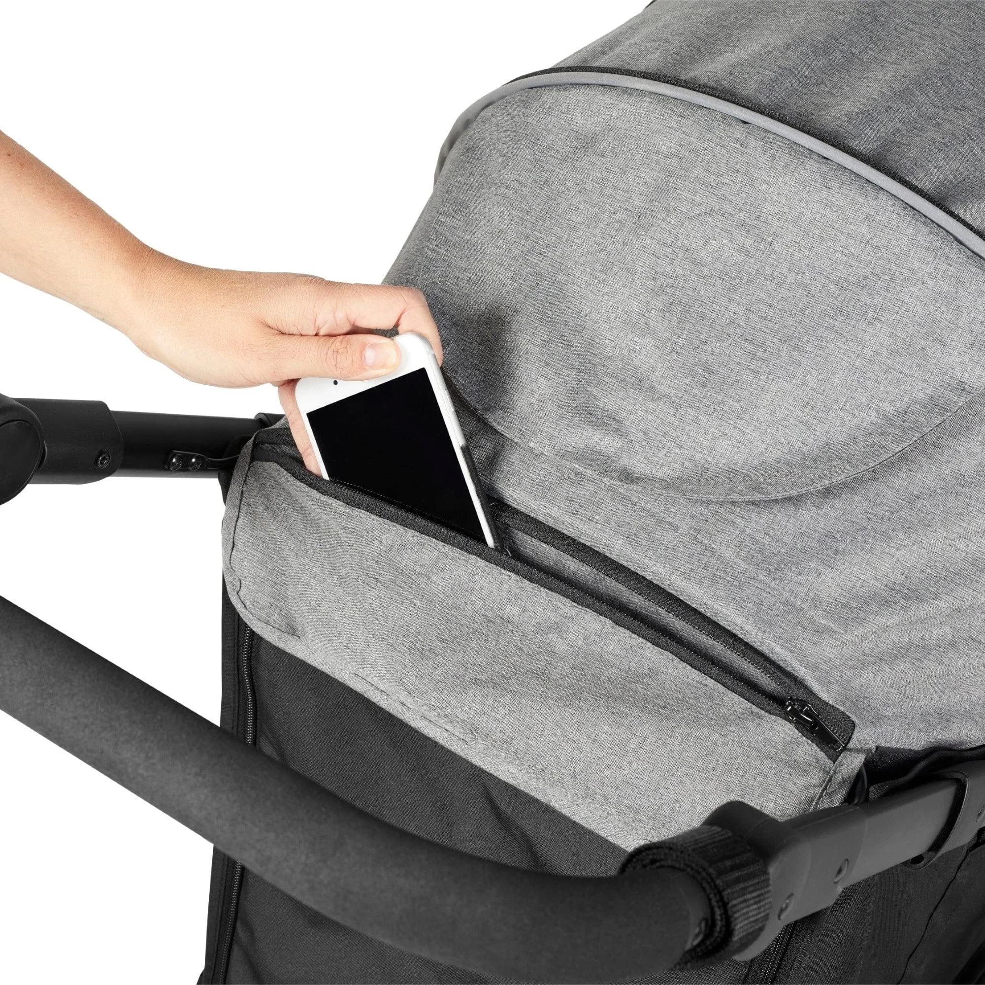 Ickle Bubba Venus Max Jogger Stroller I-Size Travel System - Black/Space Grey with Isofix Base