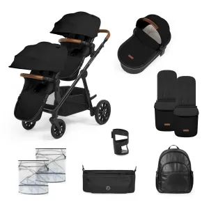 Ickle Bubba Virgo 2in1 Pushchair - Black / Black / Tan