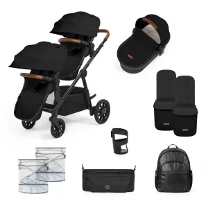 Ickle Bubba Virgo Growing Family 11 Piece Pram - Black