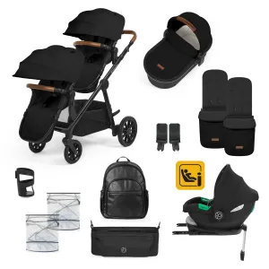Ickle Bubba Virgo Travel System (Cirrus) - Black / Black / Tan