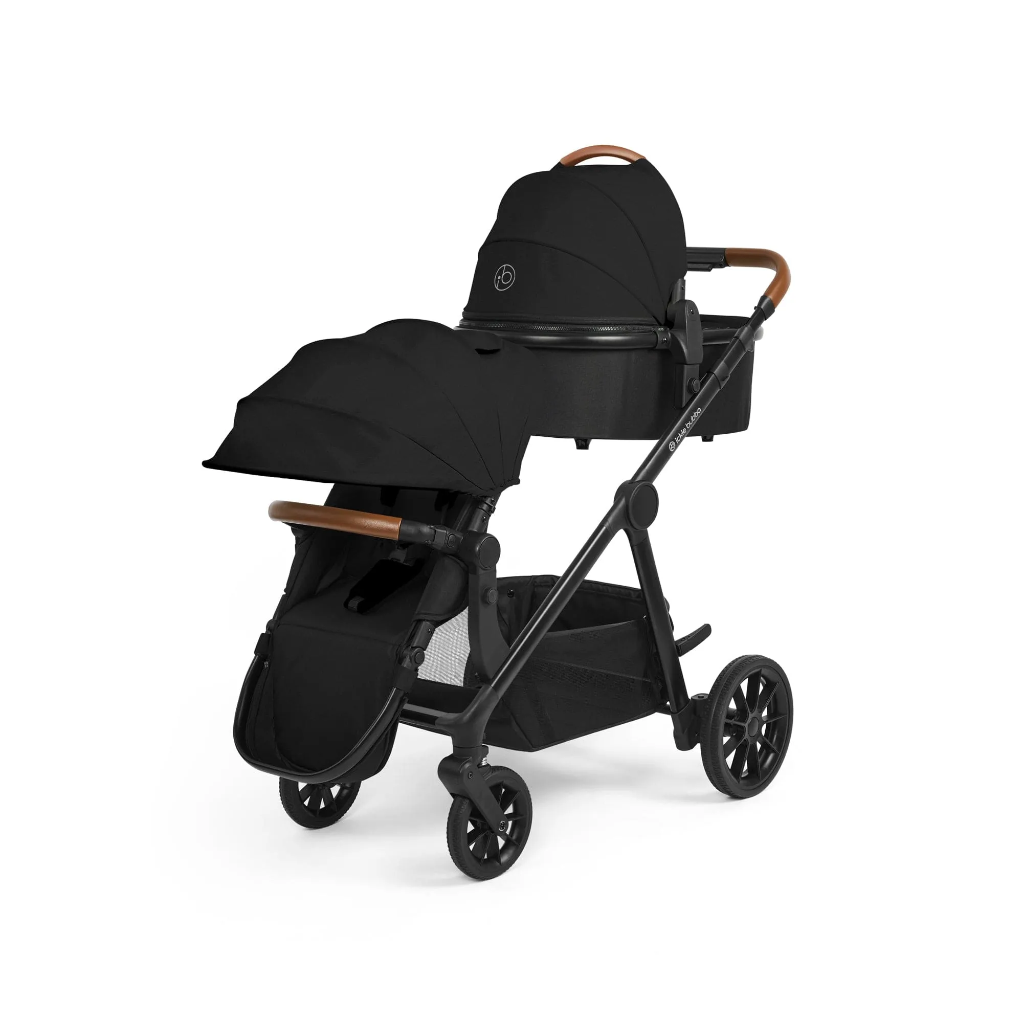 Ickle Bubba Virgo Travel System (Cirrus) - Black / Black / Tan